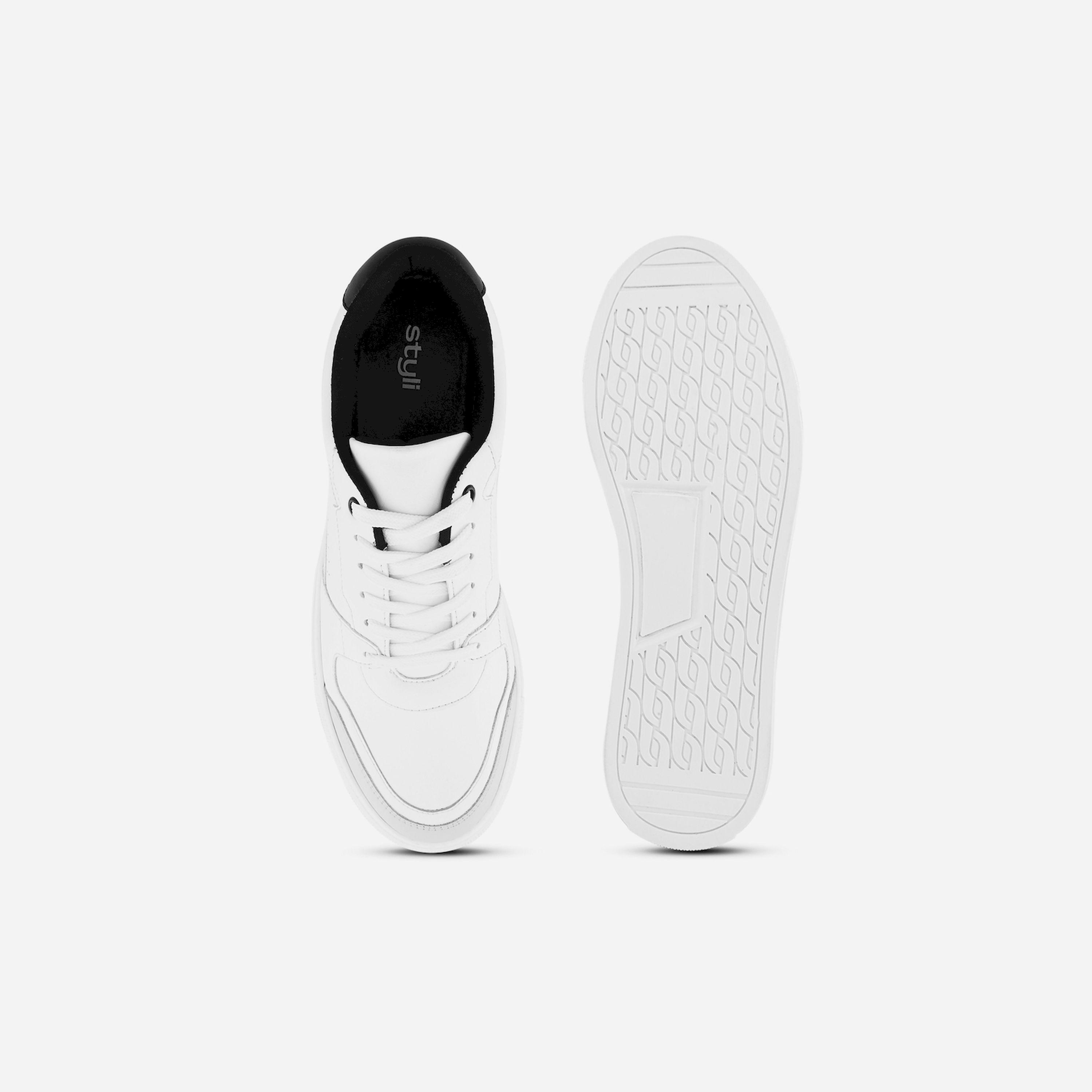Styli Platform Sole Lace Up Color Block Sneakers-men-shoes-sneakers-image-2