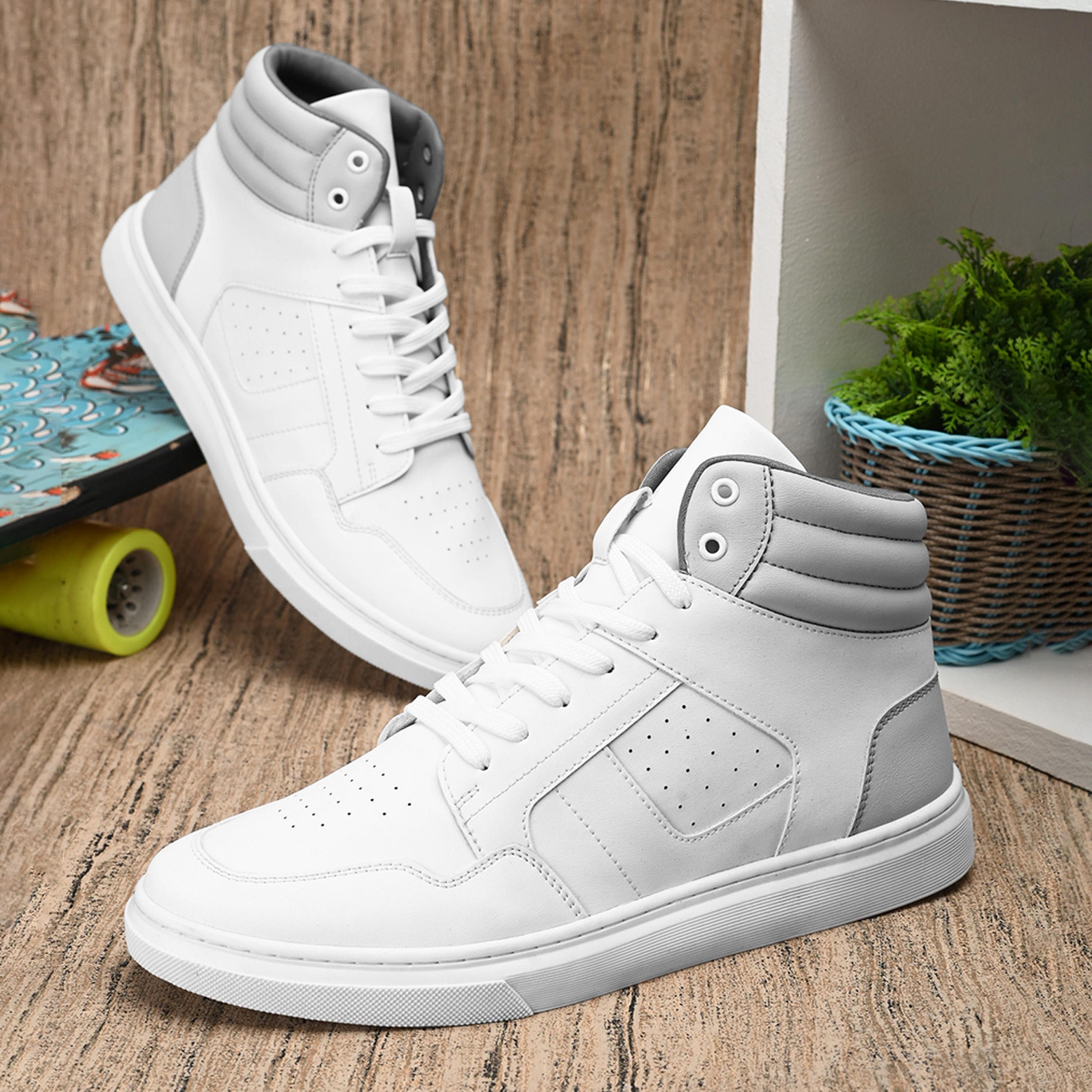 Styli High Top Color Block Lace Up Sneakers-men-shoes-sneakers-image-5