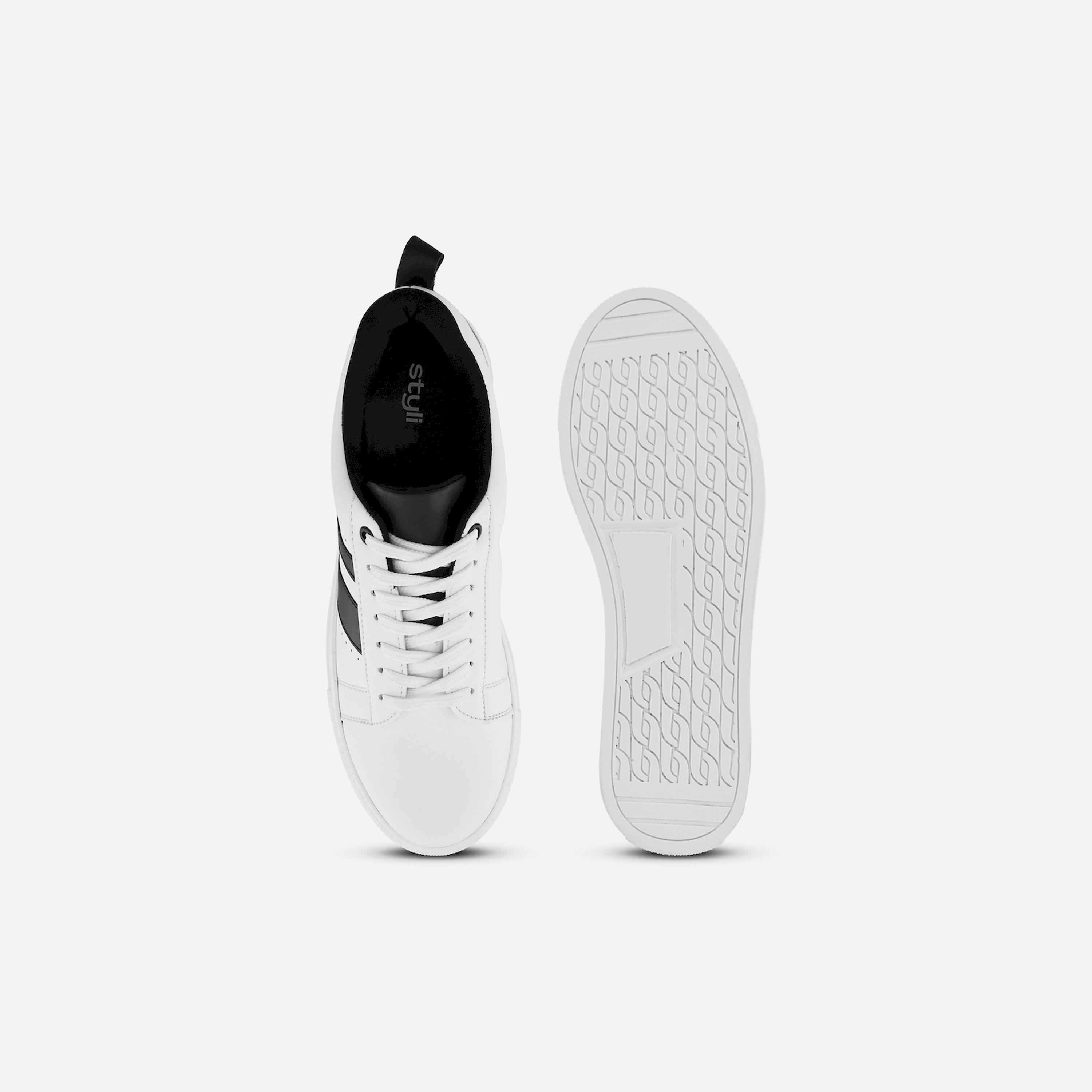 Styli Abstract Print Round Toe Sneakers-men-shoes-sneakers-image-2