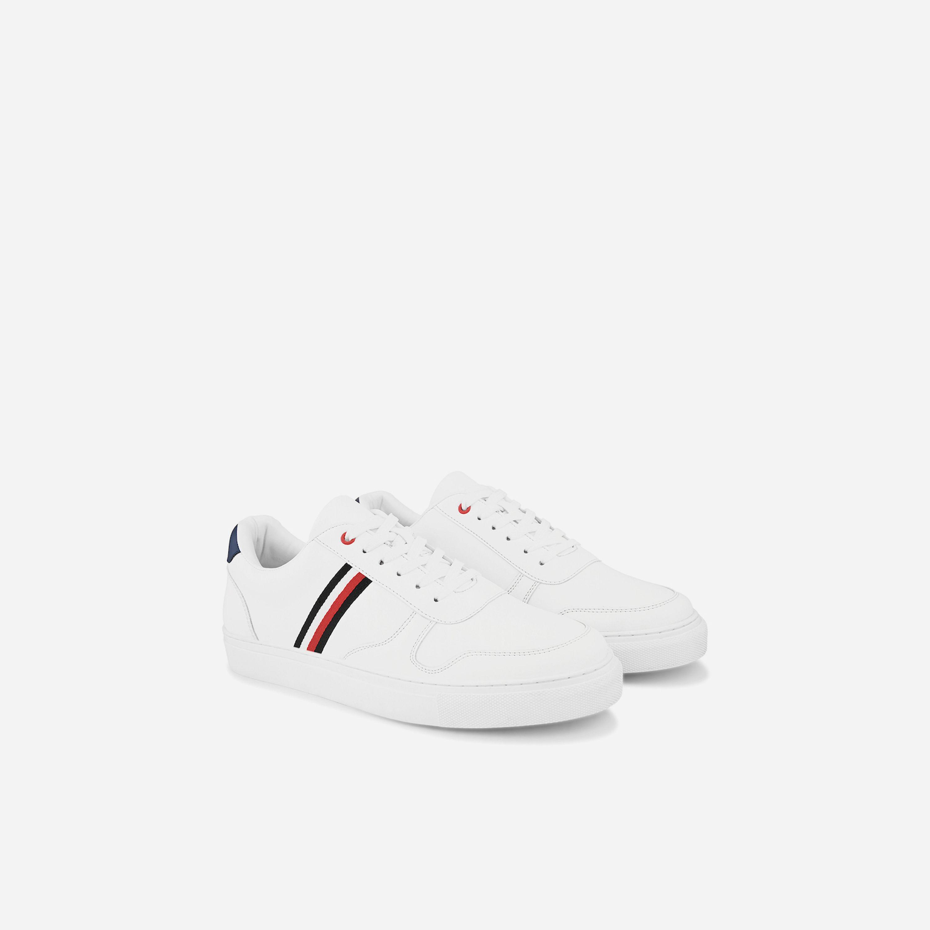 Styli Paneled Platform Sole Lace Up Sneakers-men-shoes-sneakers-image-1