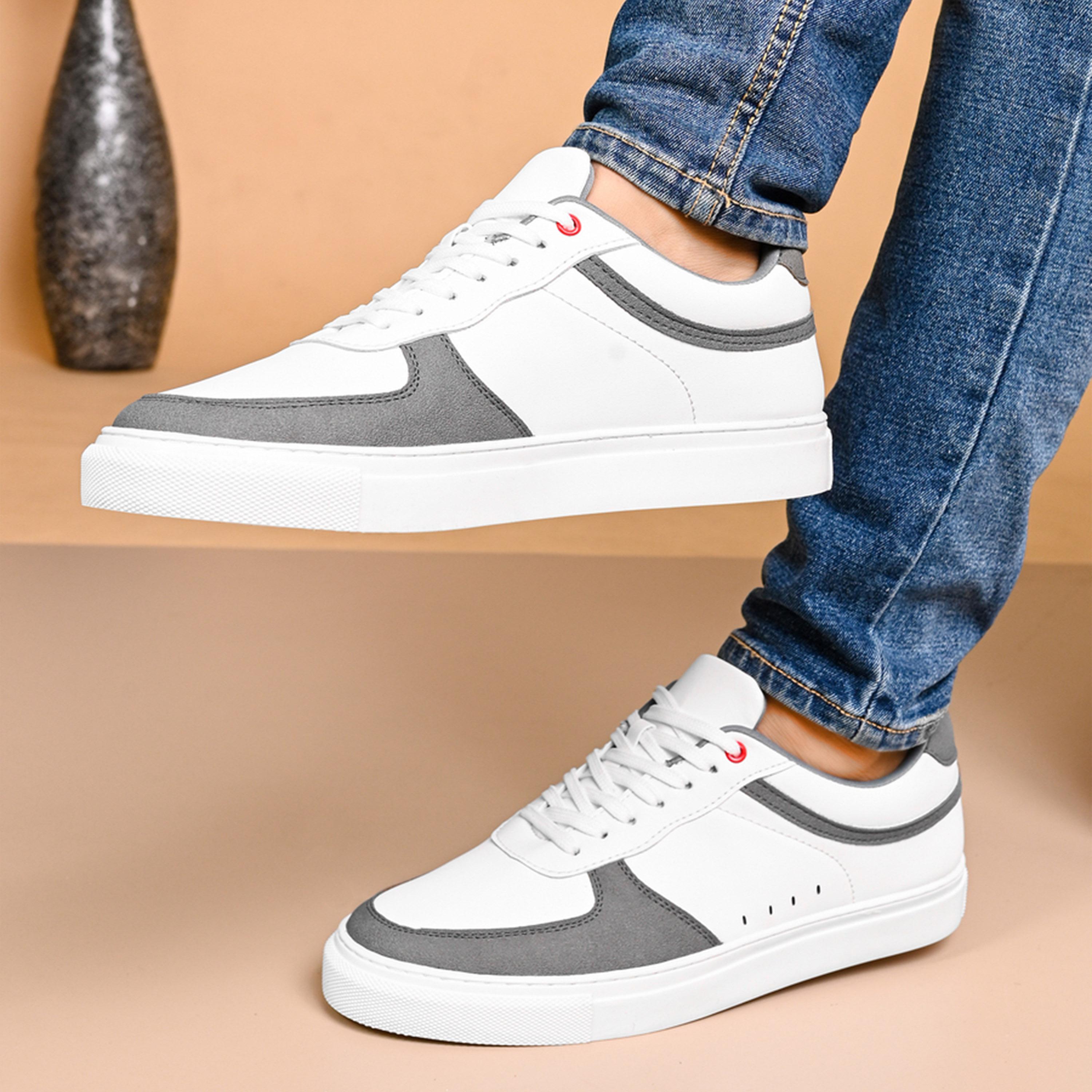 ستايلي - حذاء رياضي ذو نعل مسطح متعدد الألوان برباط-men-shoes-sneakers-image-4