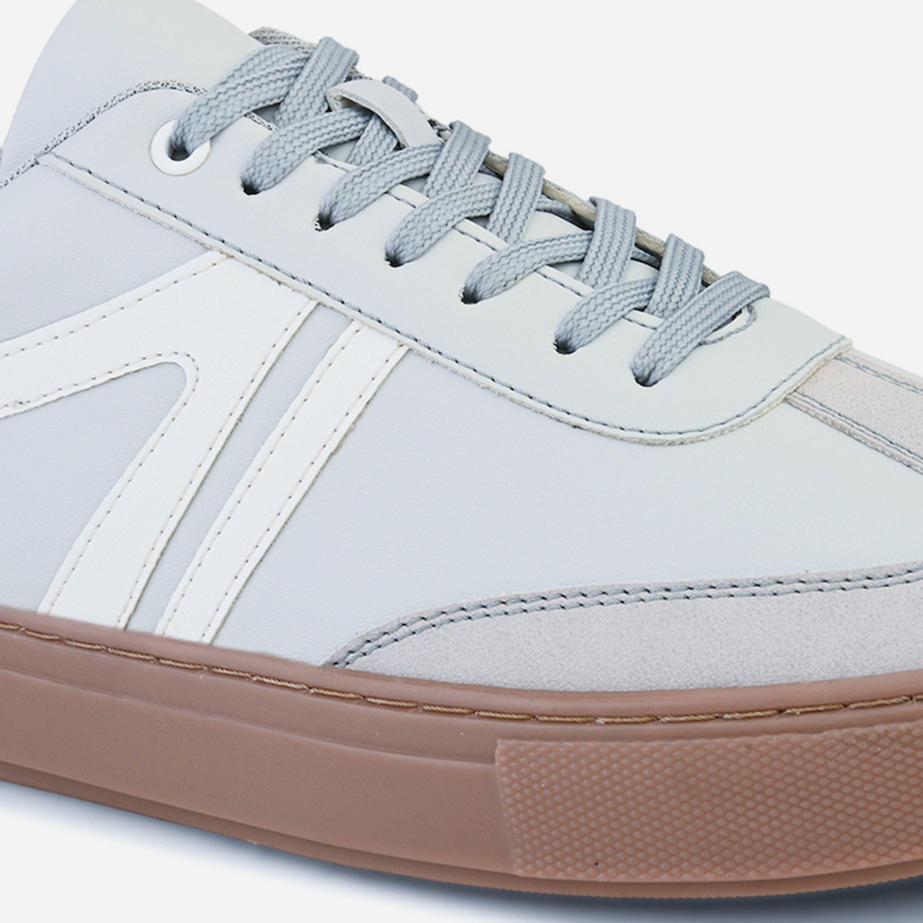 Styli Two Line Paneled Gum Sole Lace Up Sneakers-men-shoes-sneakers-image-5