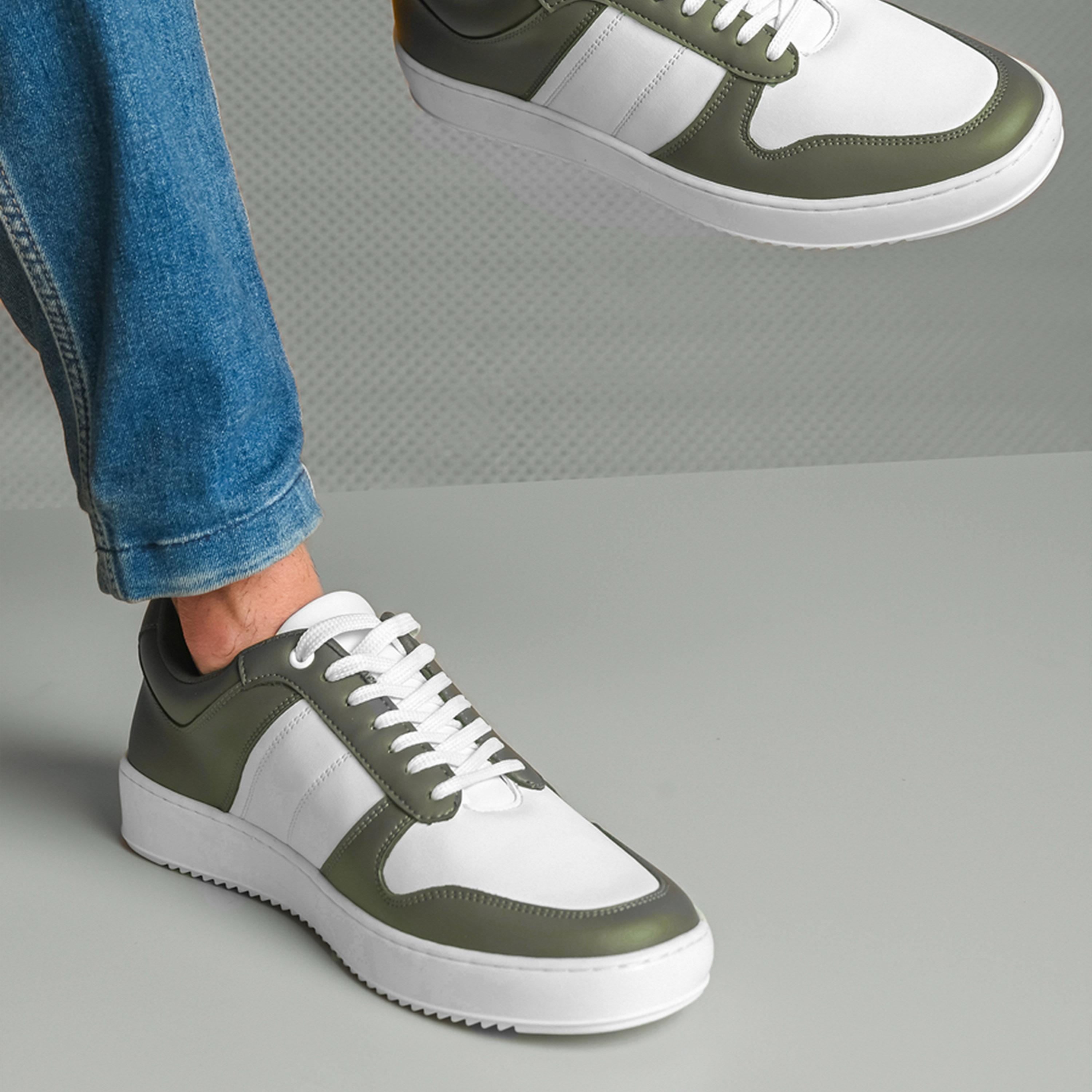 Styli Color Block Lace Up Basket Sneakers-men-shoes-sneakers-image-4