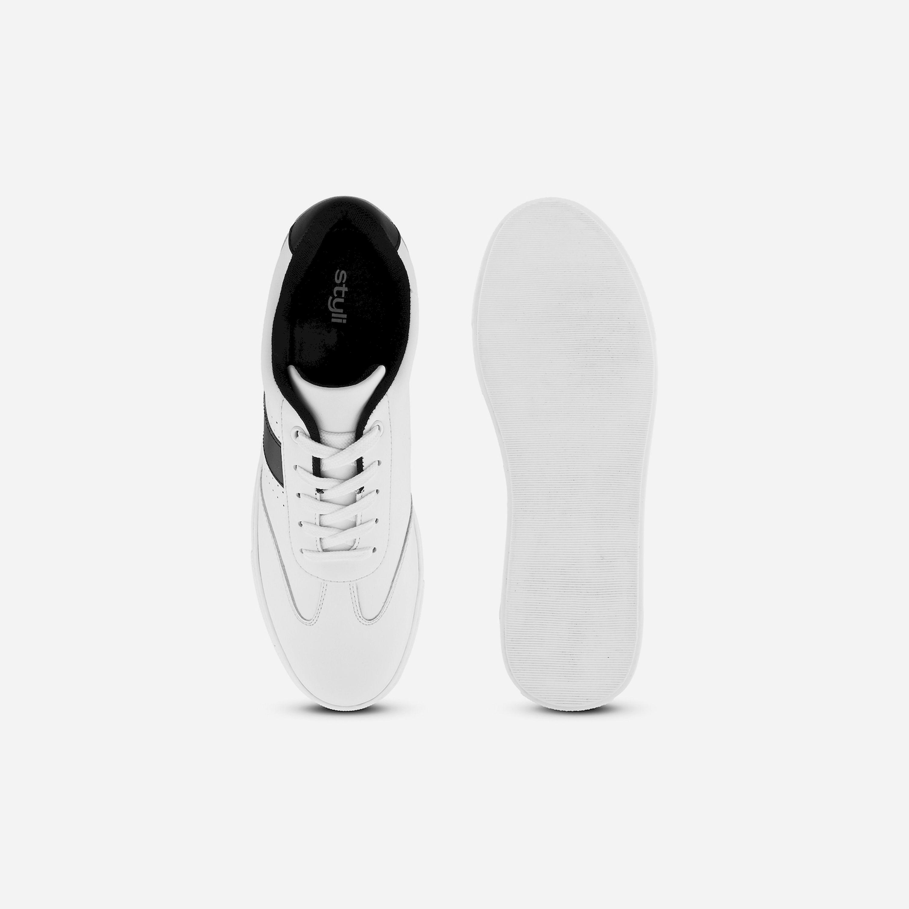 Styli Court Master Lace Up Platform Sole Sneakers-men-shoes-sneakers-image-2