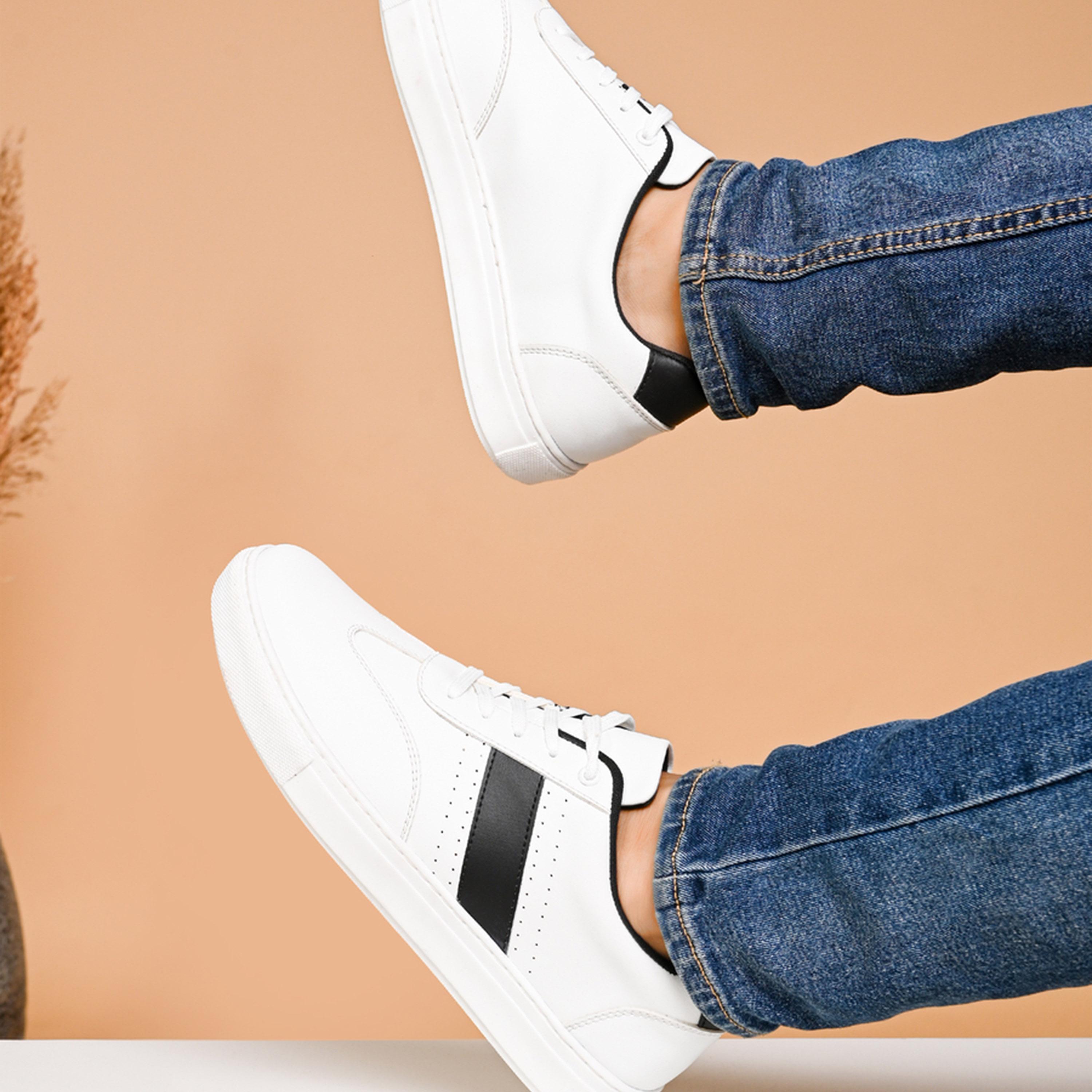 Styli Court Master Lace Up Platform Sole Sneakers-men-shoes-sneakers-image-4