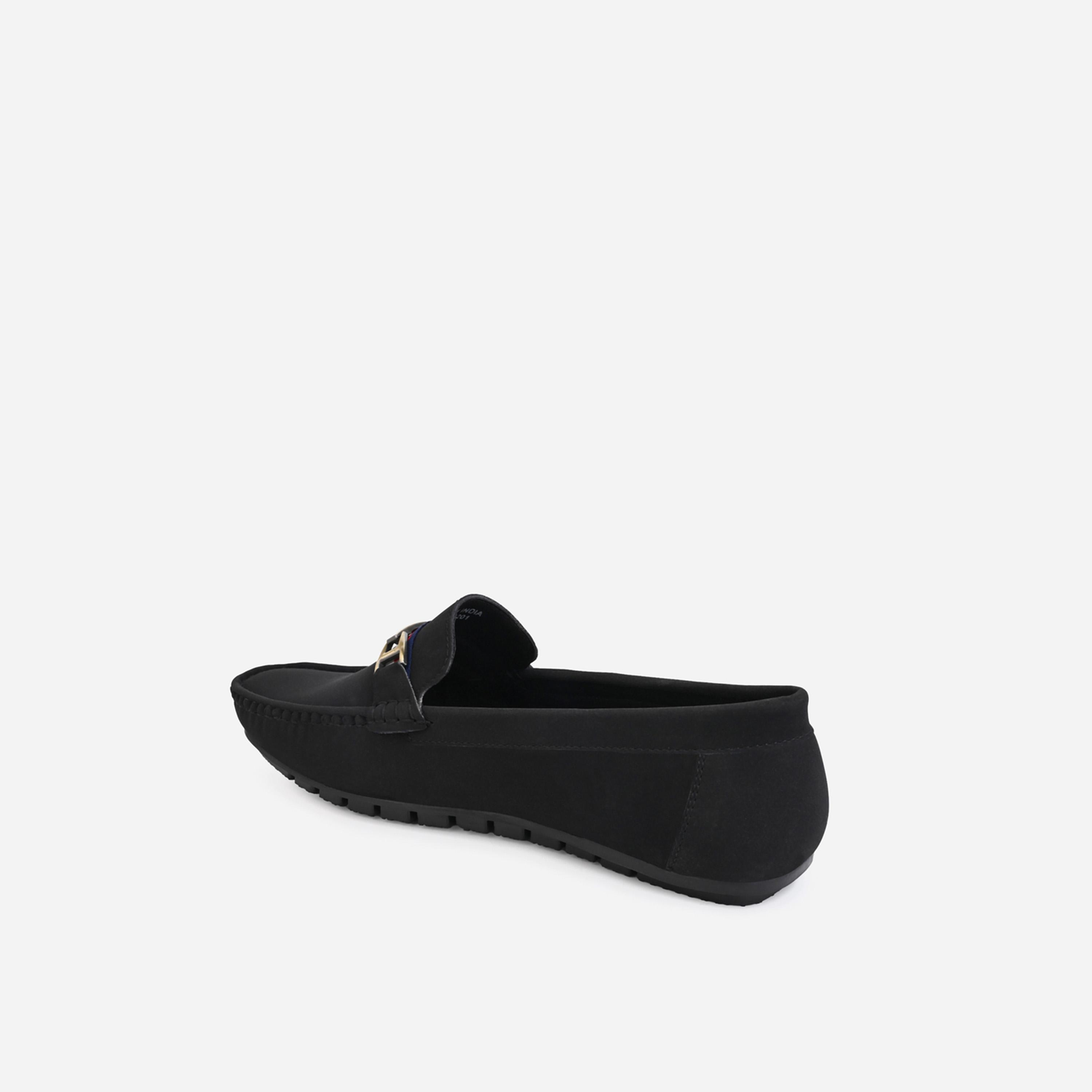 Styli Buckled Faux Leather Slip On Loafers-men-shoes-loafersandmoccasins-image-4