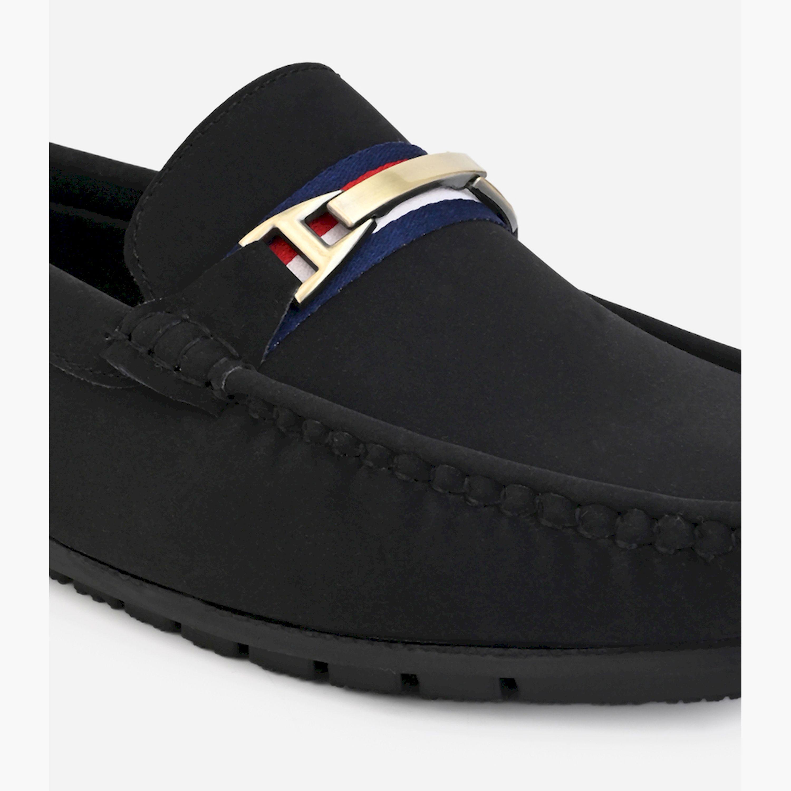Styli Buckled Faux Leather Slip On Loafers-men-shoes-loafersandmoccasins-image-6