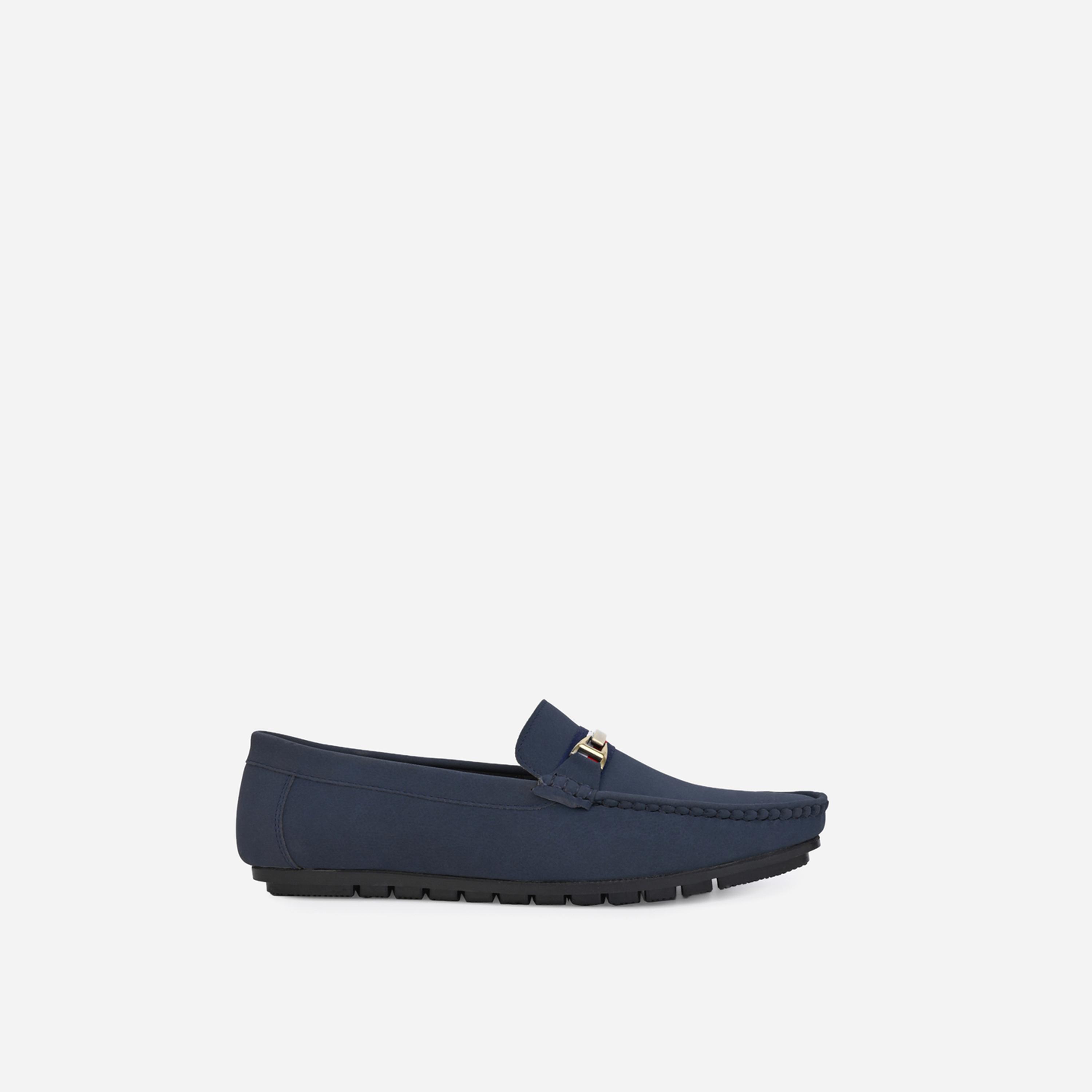 ستايلي-  حذاء سهل الارتداء من الجلد الصناعي بإبزيم-men-shoes-loafersandmoccasins-image-3