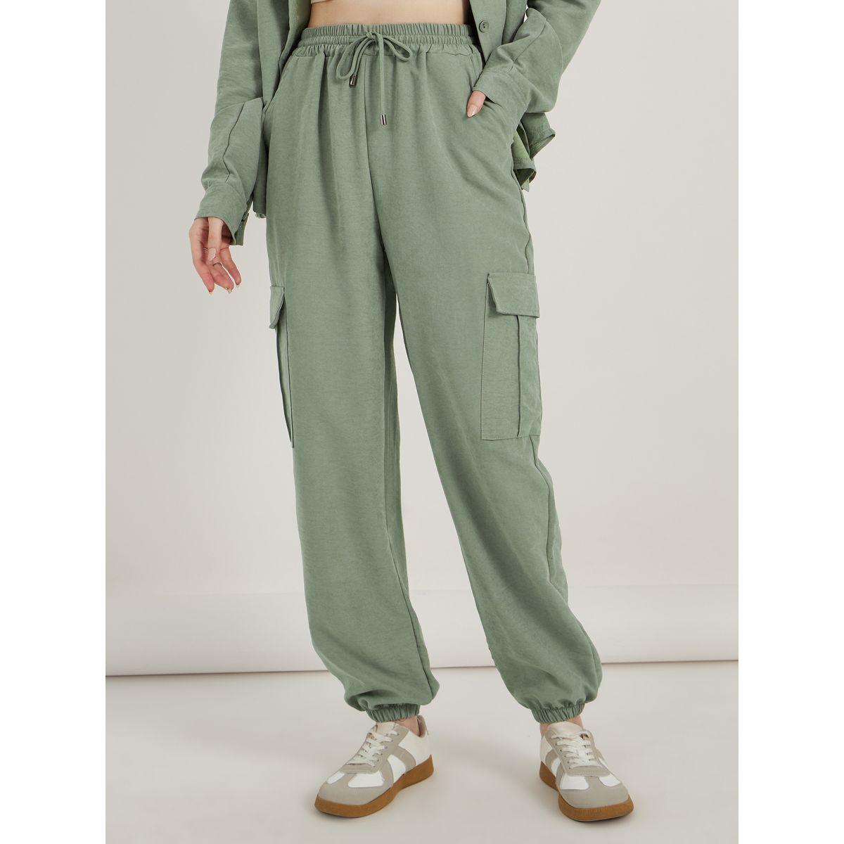 Styli Oversized Flap Pocket Shirt and Joggers Co-Ords-women-clothing-coordsets-image-4