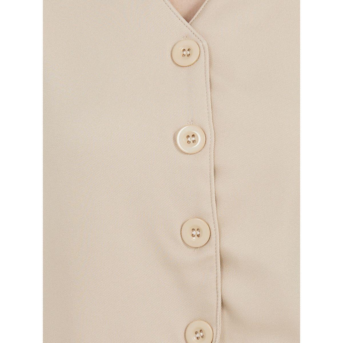 Styli Regular Fit Waistcoat and Wide Leg Pants Co-Ords-women-clothing-coordsets-image-3