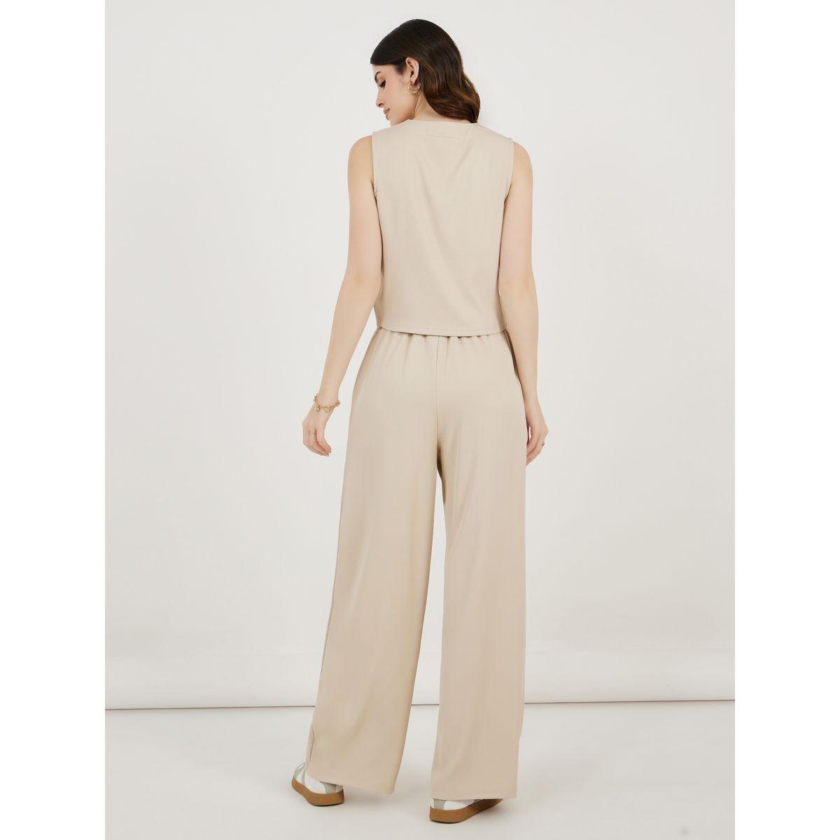 طقم منسق من بنطال بأرجل واسعة وجيليه بقصة عادية-women-clothing-coordsets-image-5