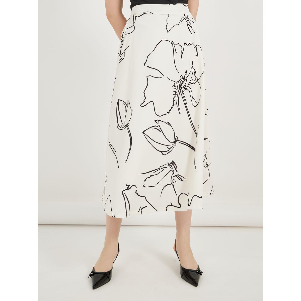 Floral Print A-Line Midi Skirt-women-clothing-bottoms-skirts-image-2