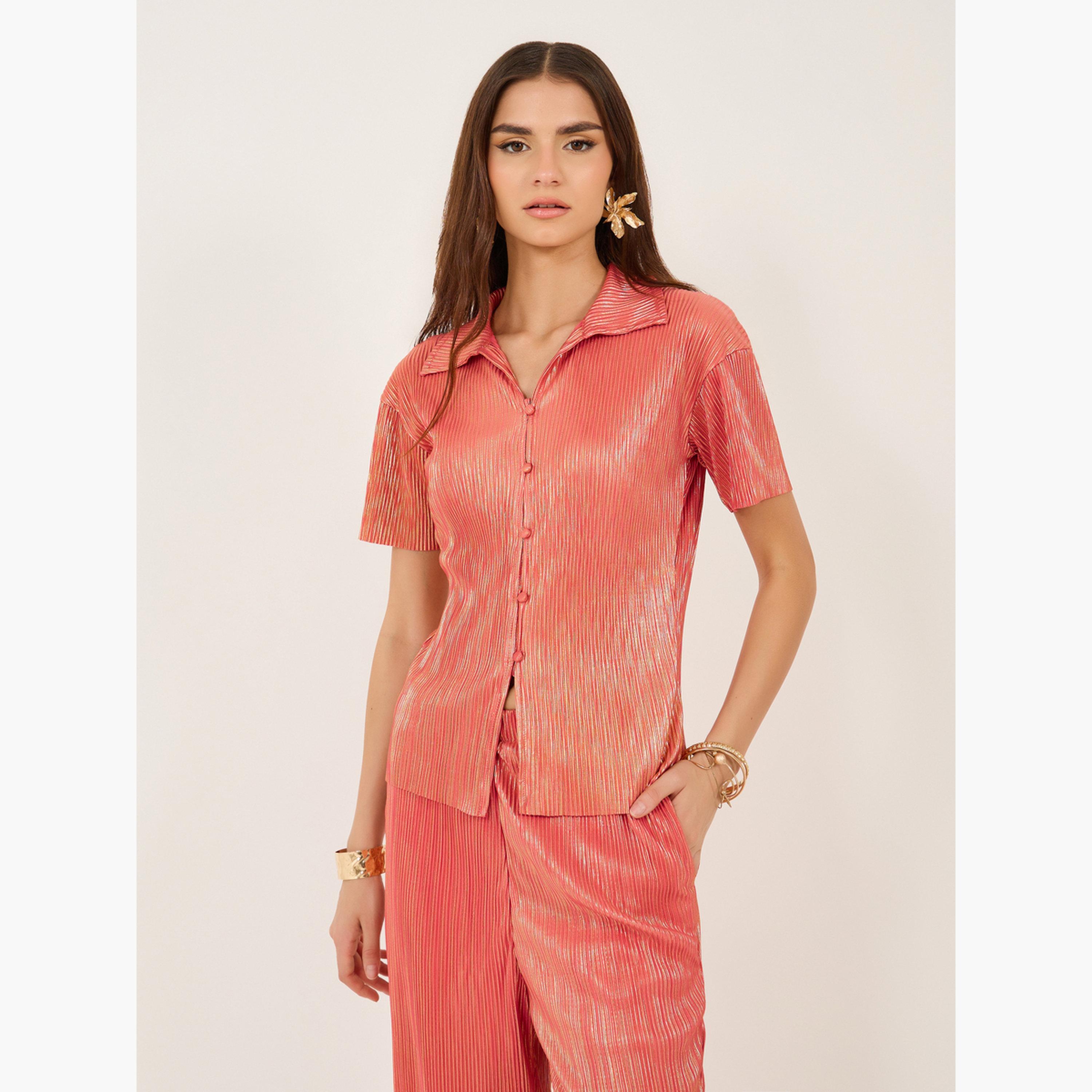 طقم من بلوزة تويد وتنورة-women-clothing-coordsets-image-3