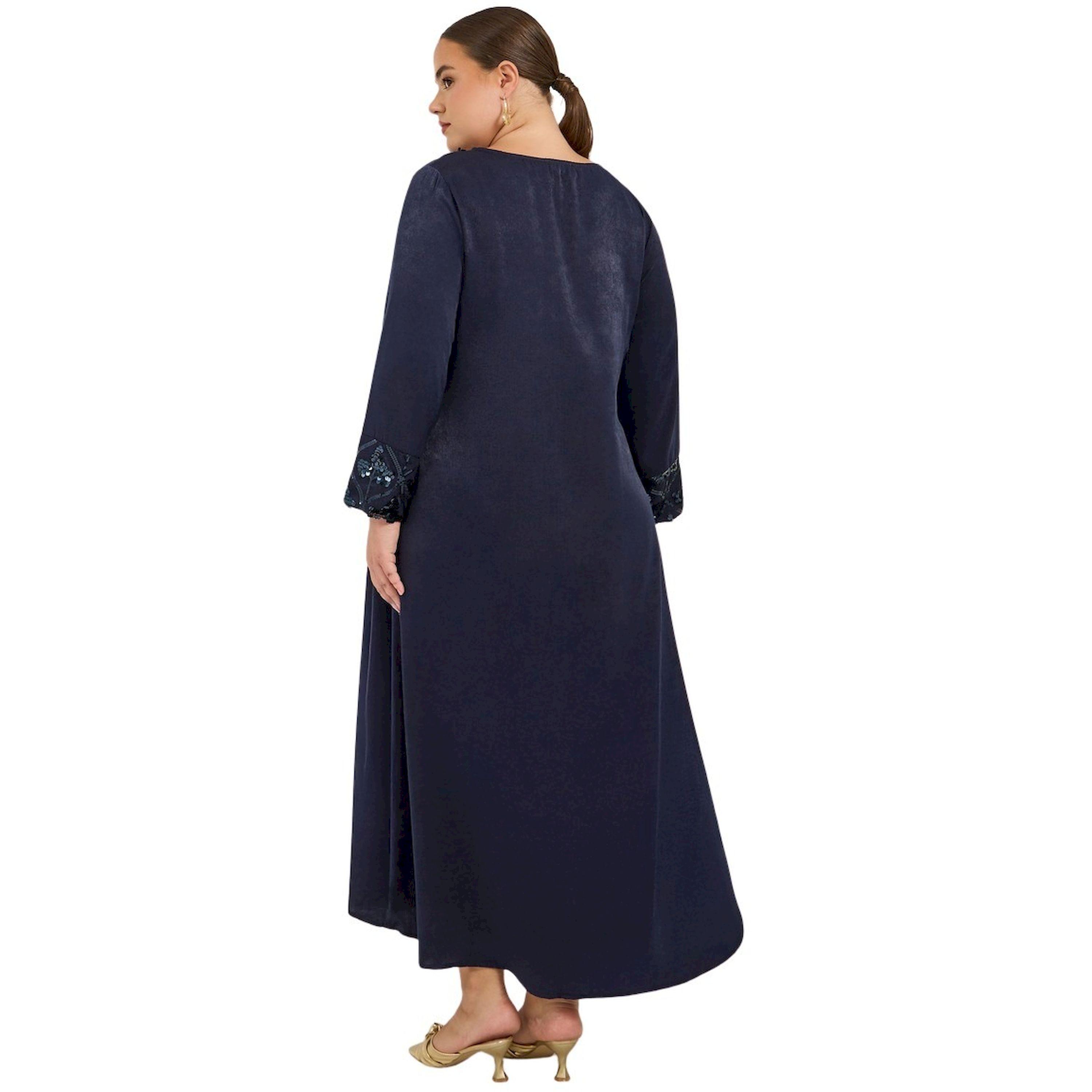 ستايلي - جلابية من الساتان المزين بالترتر مقاس كبير-women-arabicclothing-jalabiyas-image-5