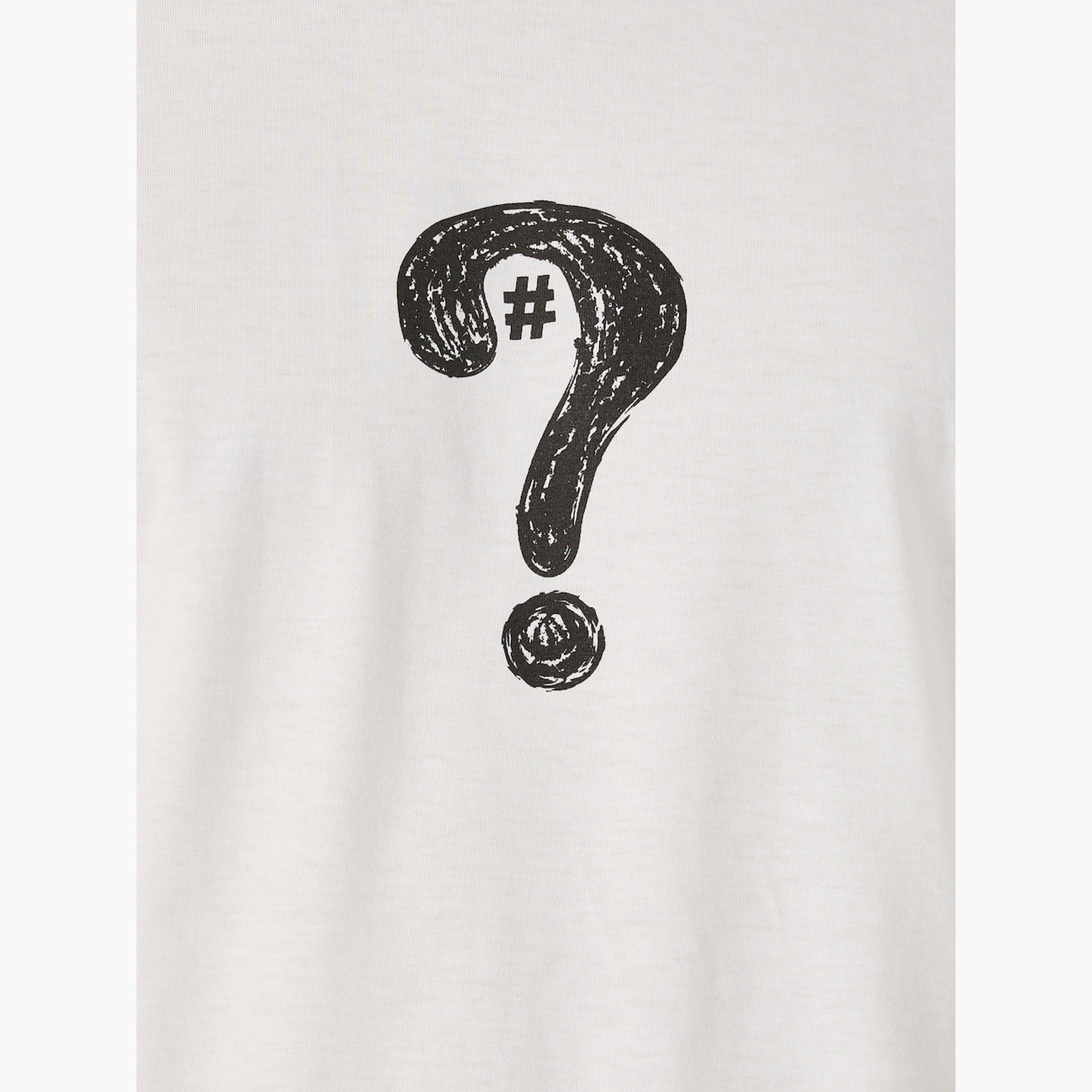 ستايلي - تي شيرت مقاس كبير بطبعة رسومية لعلامة استفهام-men-clothing-tshirtsandpolos-tshirts-image-3
