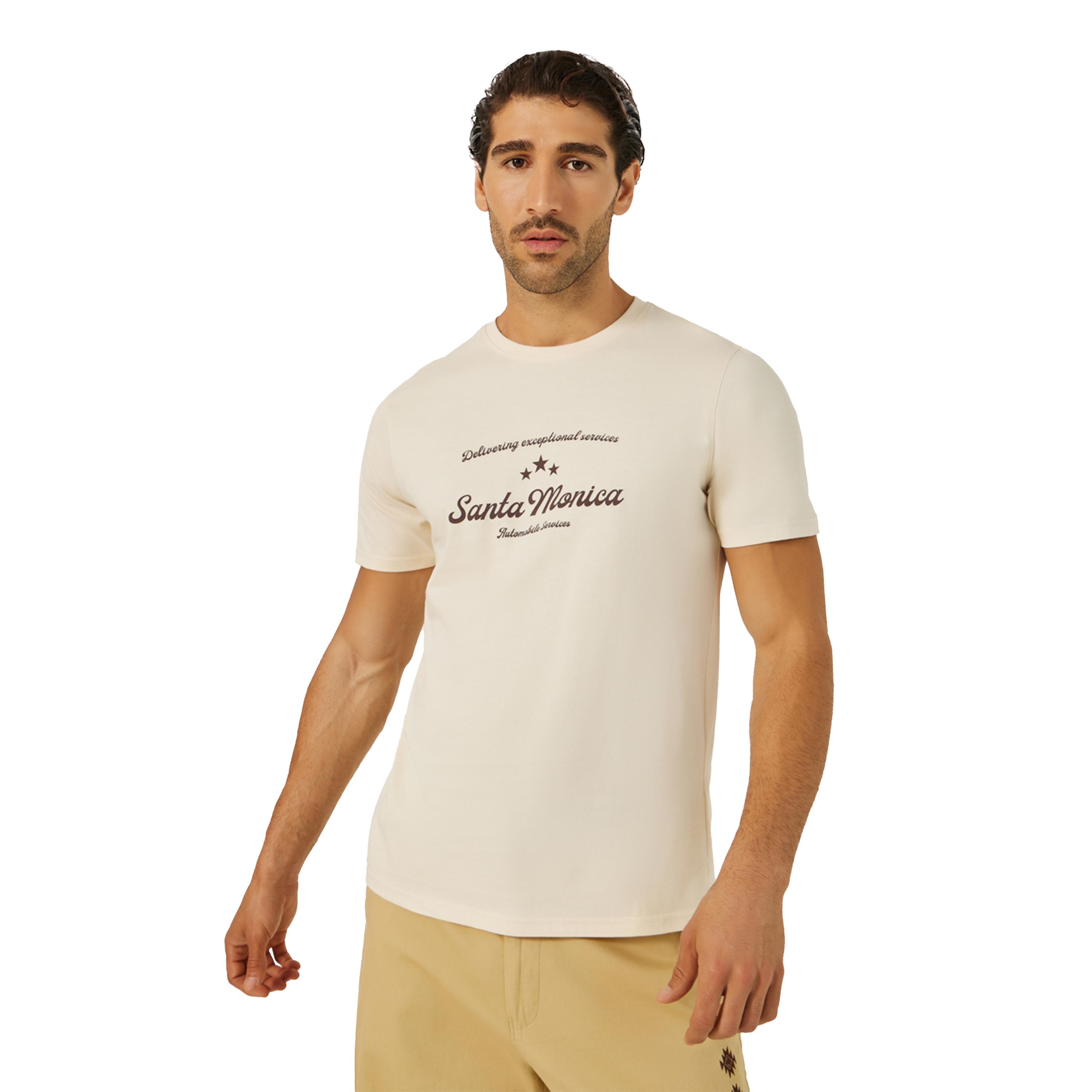 ستايلي -  تي شيرت مطبوع بأكمام قصيرة وقصة عادية-men-clothing-tshirtsandpolos-tshirts-image-1