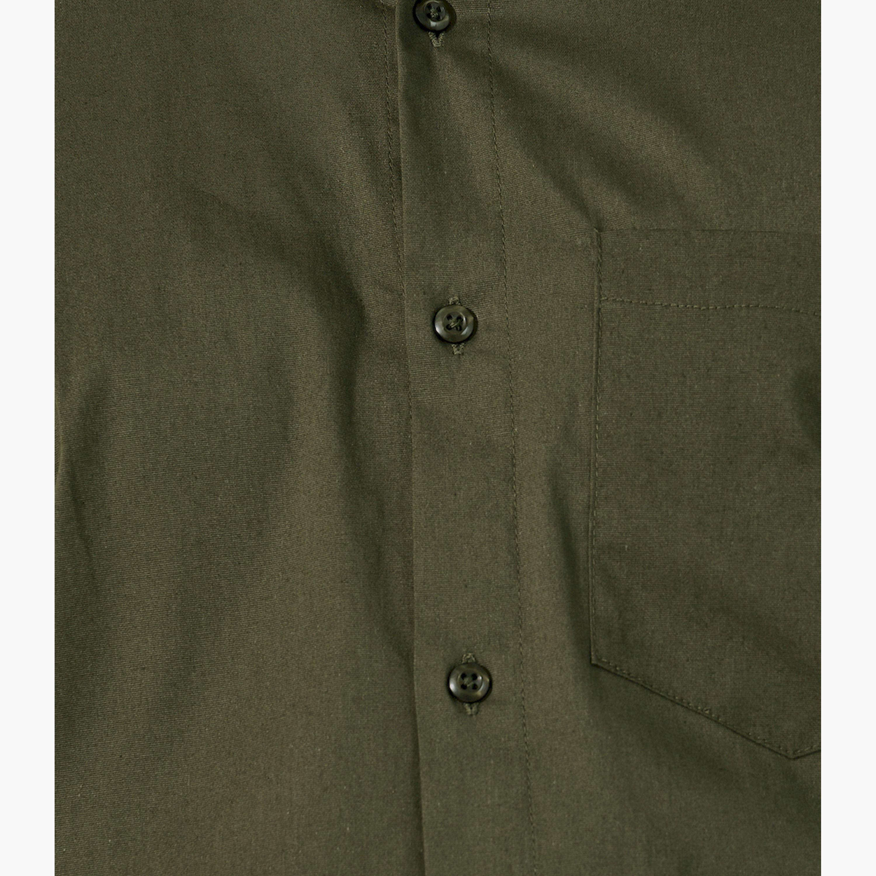 Styli Sim Fit Chest Pocket Spread Collar Shirt-men-clothing-shirts-image-3