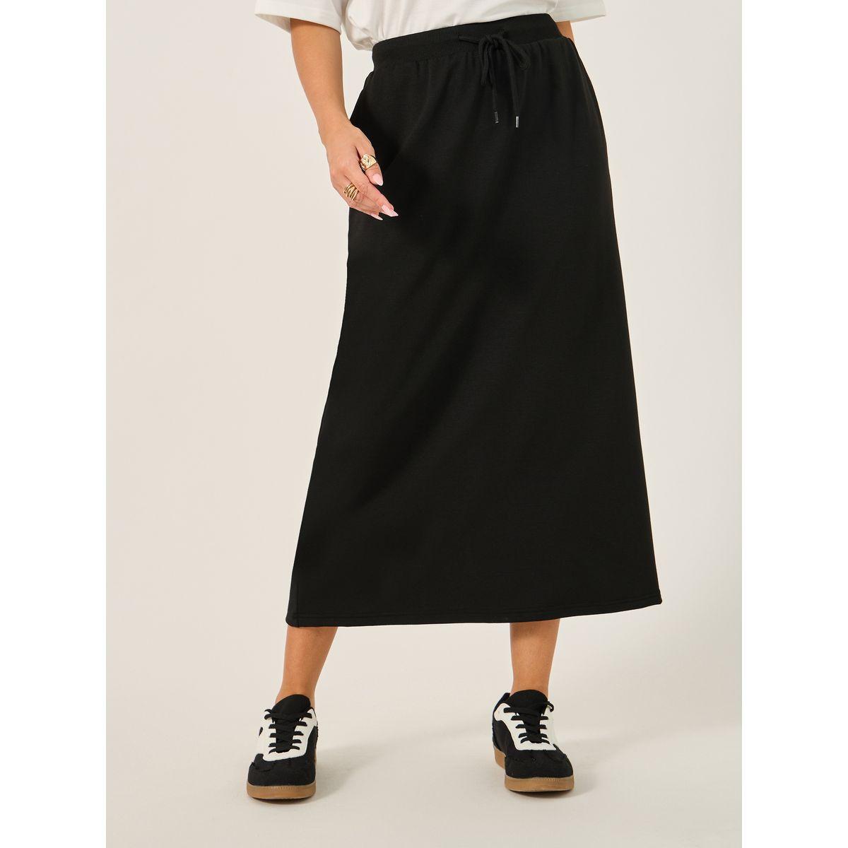 Oversized Slogan Print T-Shirt and Midi Skirt Co-Ords-women-clothing-coordsets-image-7