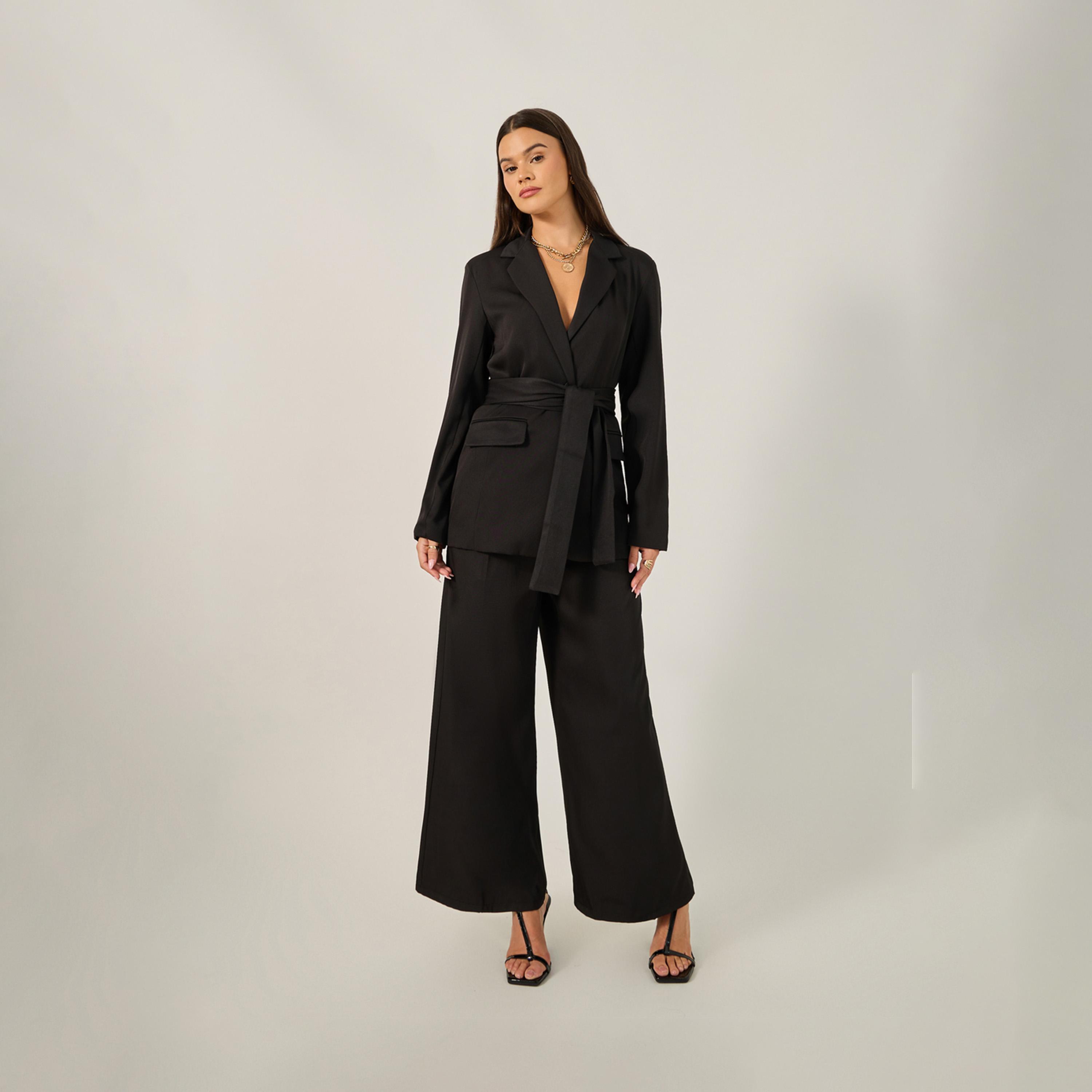 Styli Wide Leg Belted Pants With Side Pocket-women-clothing-bottoms-trousers-image-1