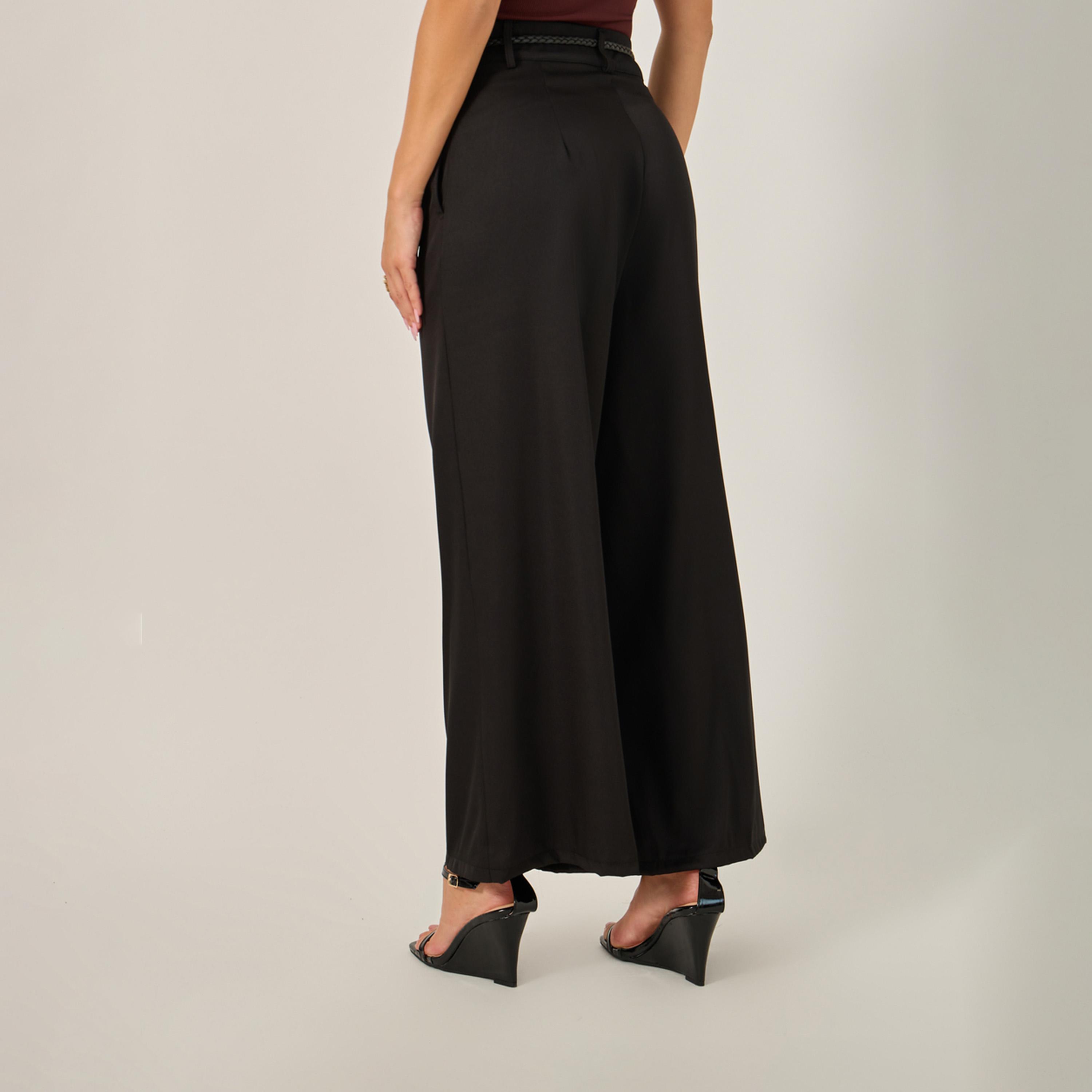 Styli Wide Leg Belted Pants With Side Pocket-women-clothing-bottoms-trousers-image-5