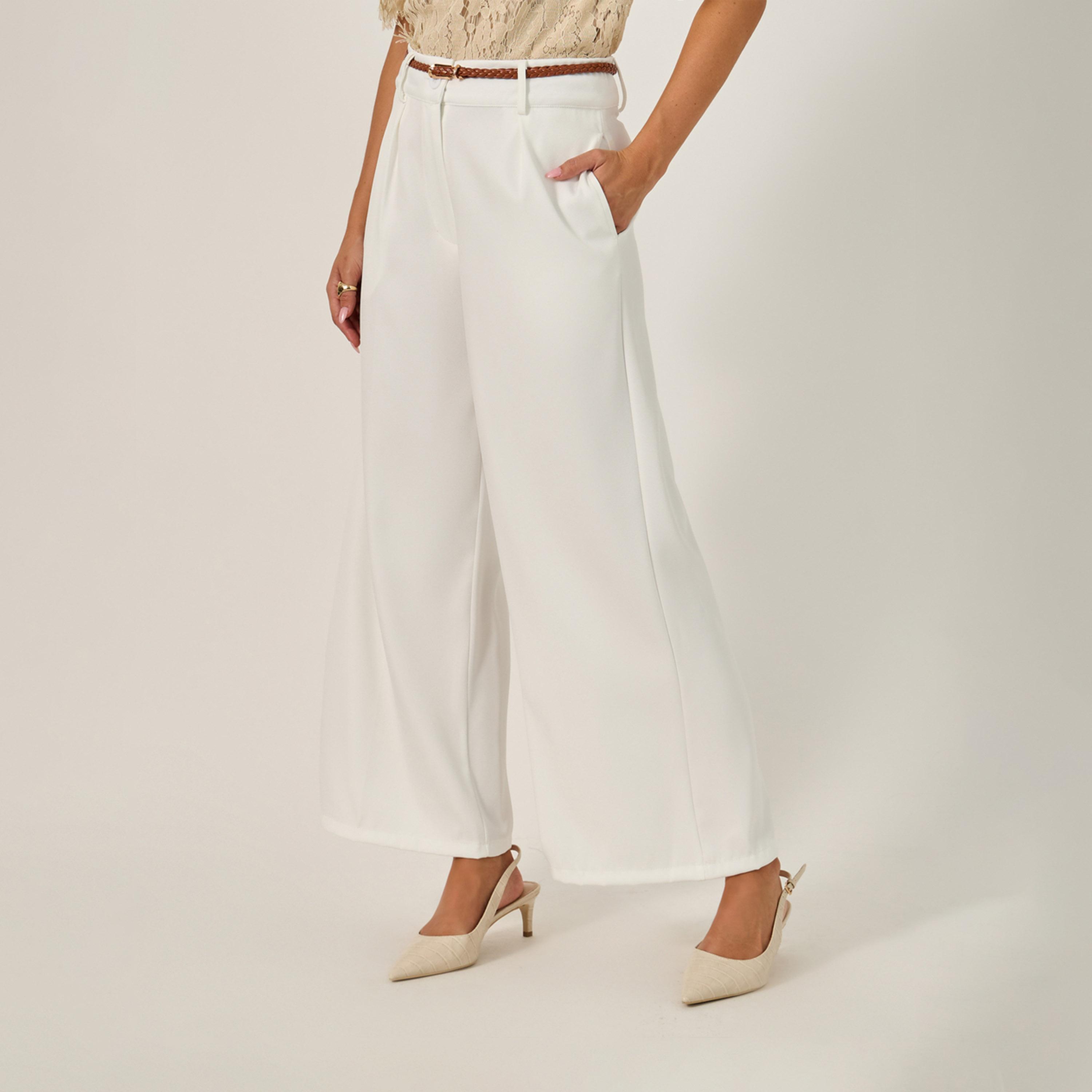 Styli Wide Leg Belted Pants With Side Pocket-women-clothing-bottoms-trousers-image-2