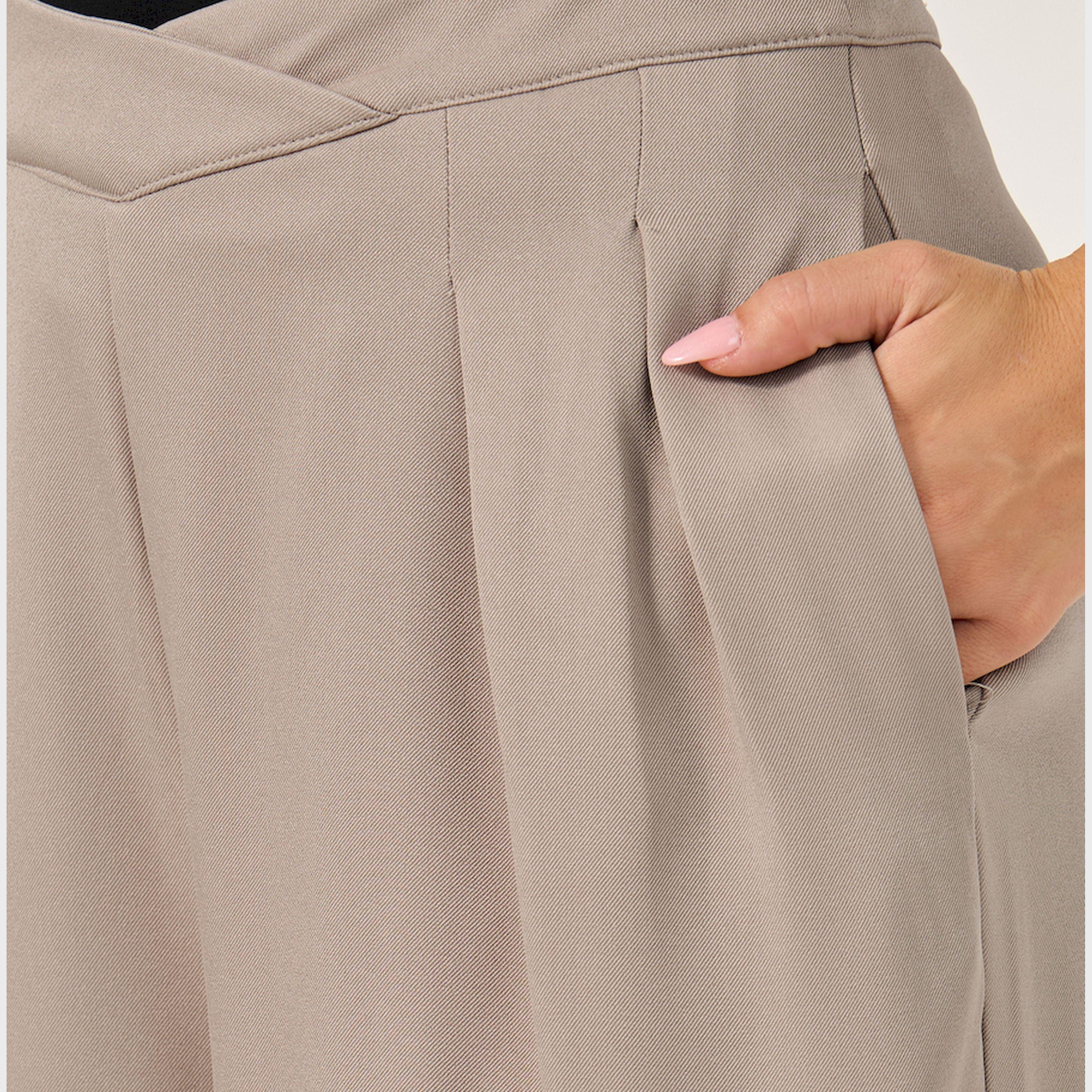 Styli Cross Waistband Wide Leg Pants With Side Seam Pockets-women-clothing-bottoms-trousers-image-4