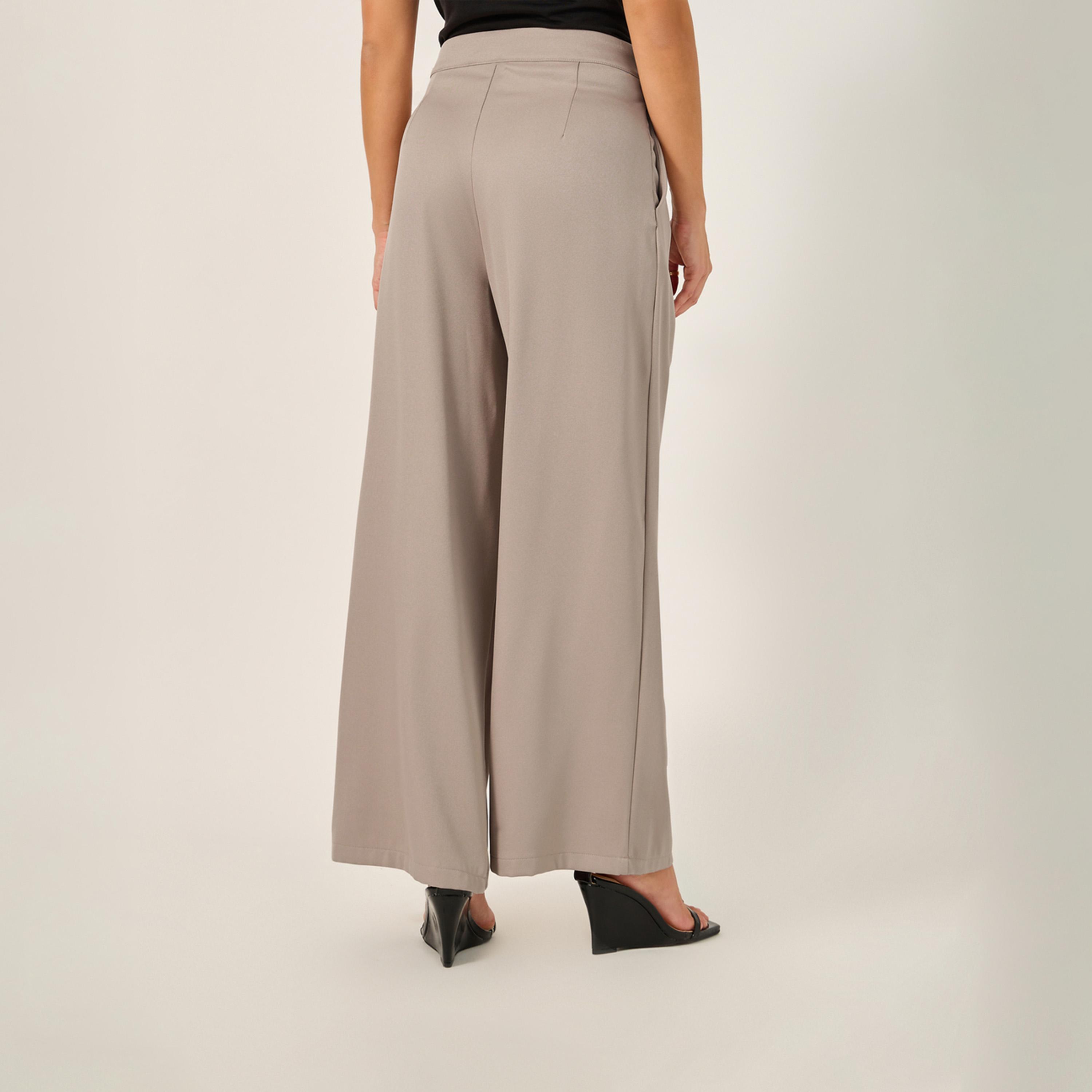 ستايلي - بنطال واسع الساق بحزام خصر متقاطع وجيوب جانبية-women-clothing-bottoms-trousers-image-5