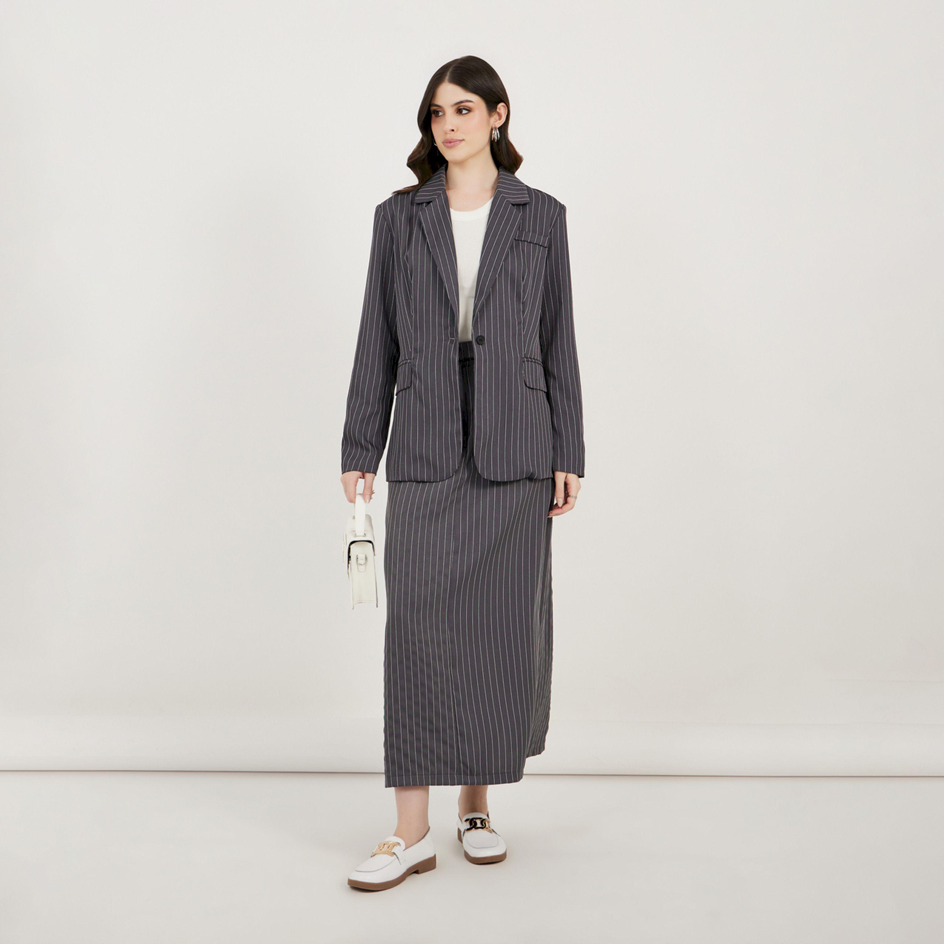 Styli Pinstriped Maxi Skirt with Back Slit-women-clothing-bottoms-skirts-image-1
