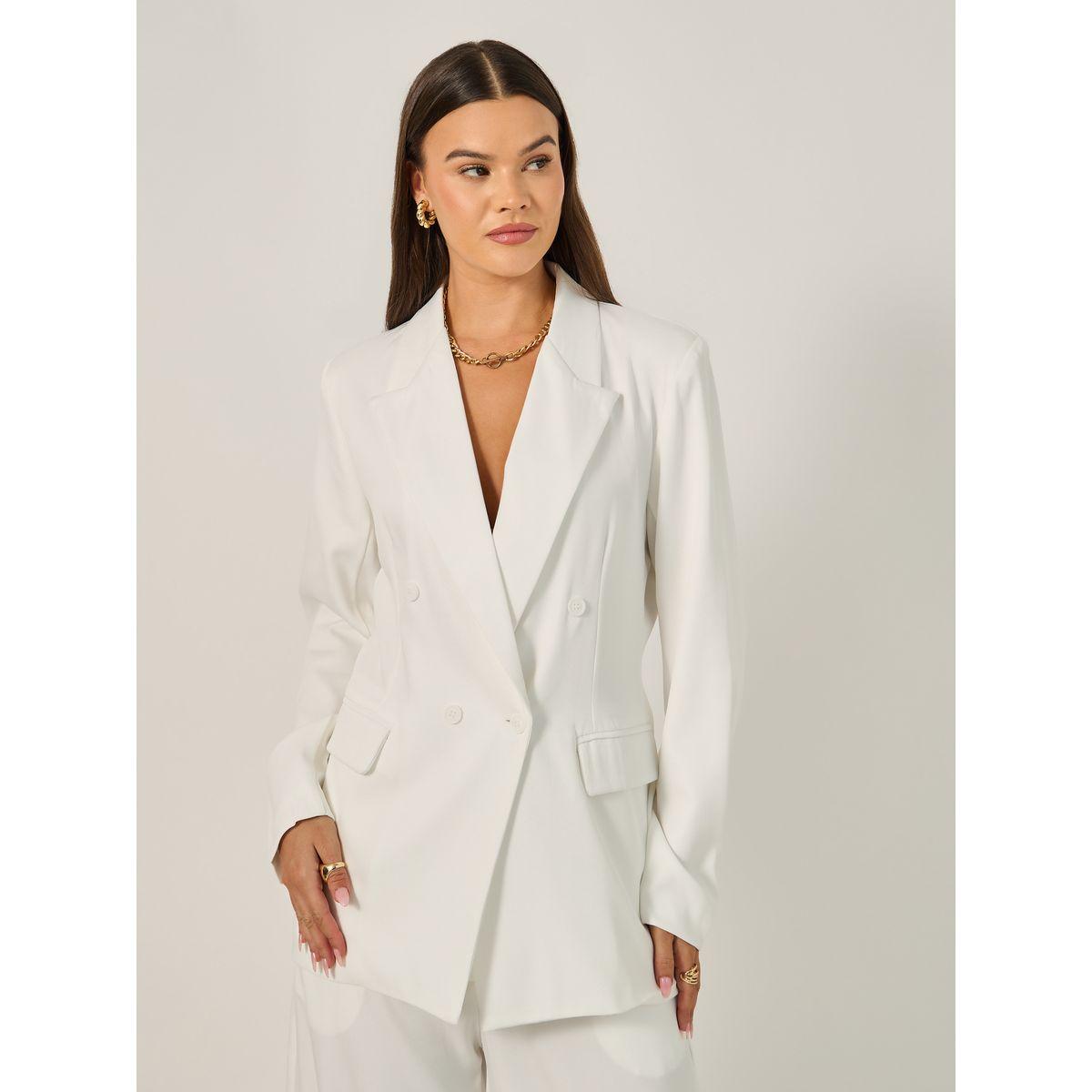 Styli Regular Fit Double Breasted Longline Blazer-women-clothing-coatsandjackets-blazers-image-1