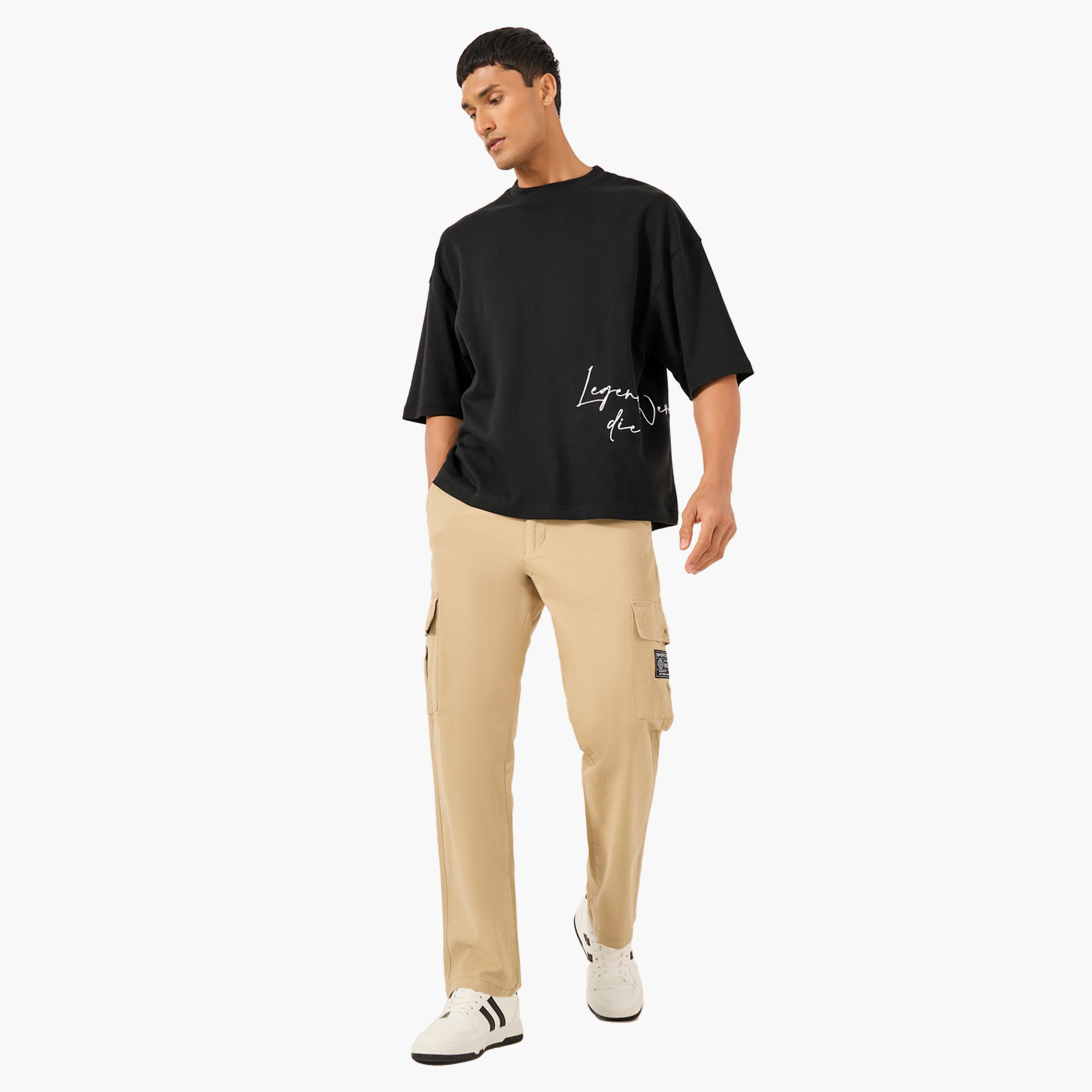 Styli Slogan Embroidered Crew Neck Boxy T-Shirt-men-clothing-tshirtsandpolos-tshirts-image-2