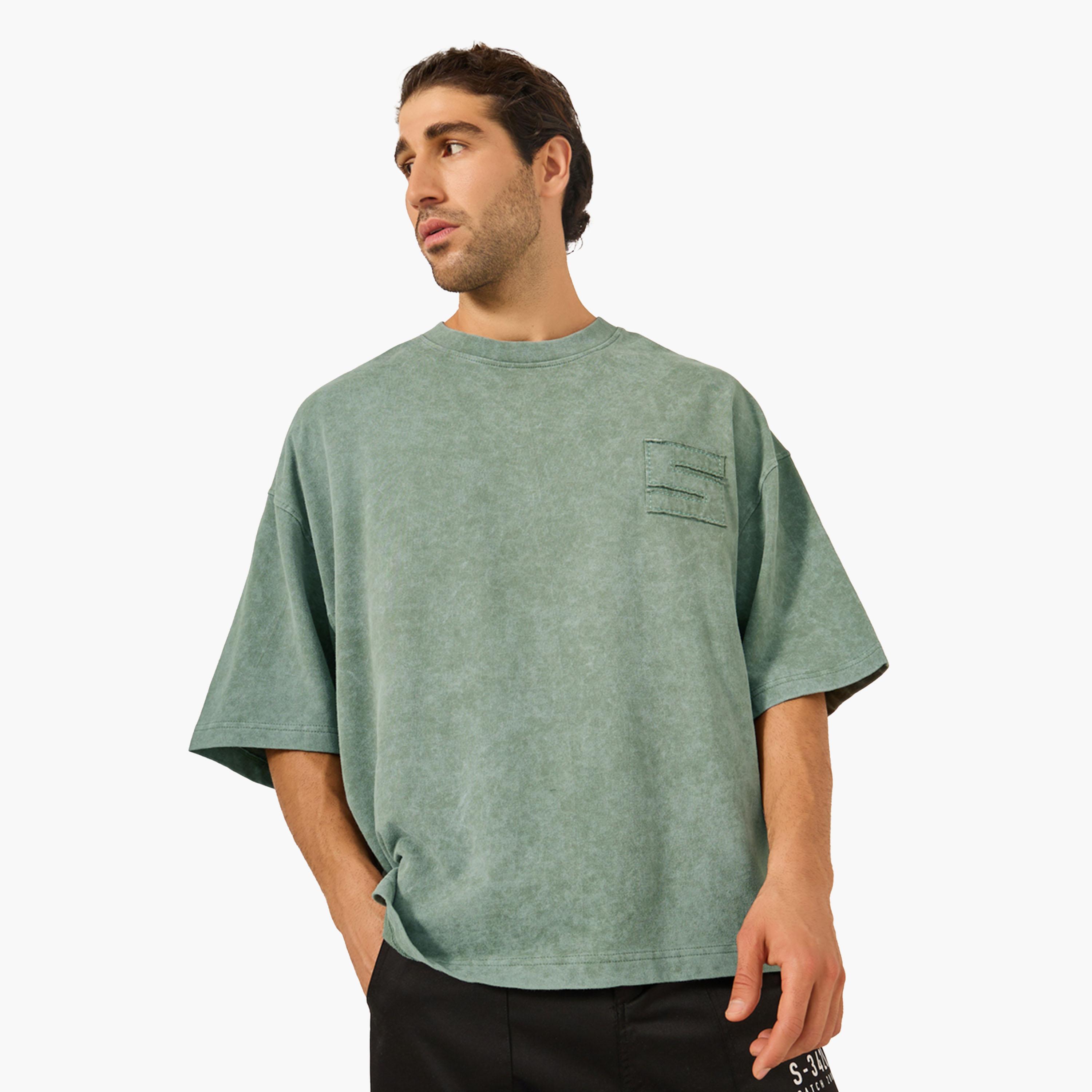Styli Back Cut and Sew Print Boxy Fit T-Shirt-men-clothing-tshirtsandpolos-tshirts-image-1