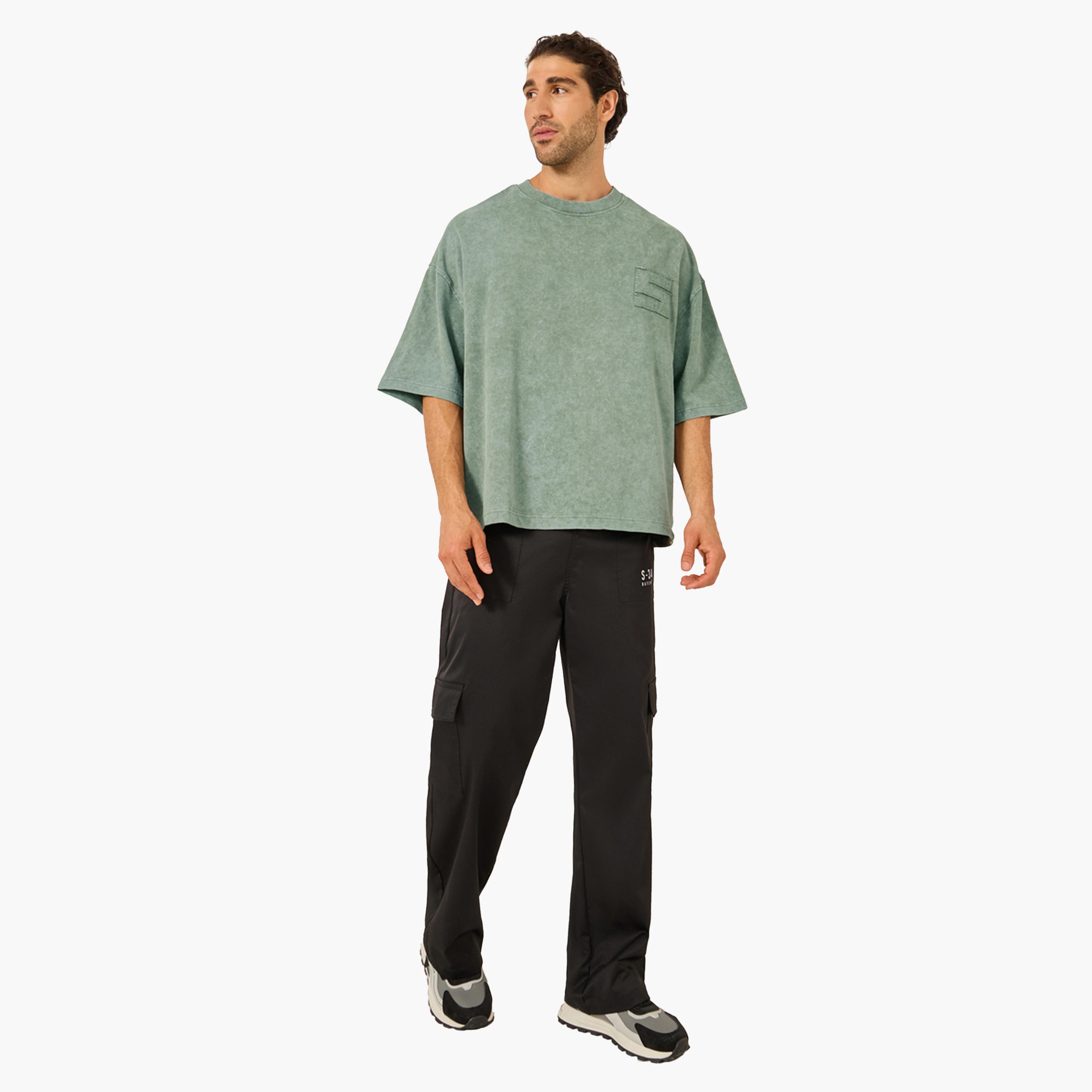 Styli Back Cut and Sew Print Boxy Fit T-Shirt-men-clothing-tshirtsandpolos-tshirts-image-2