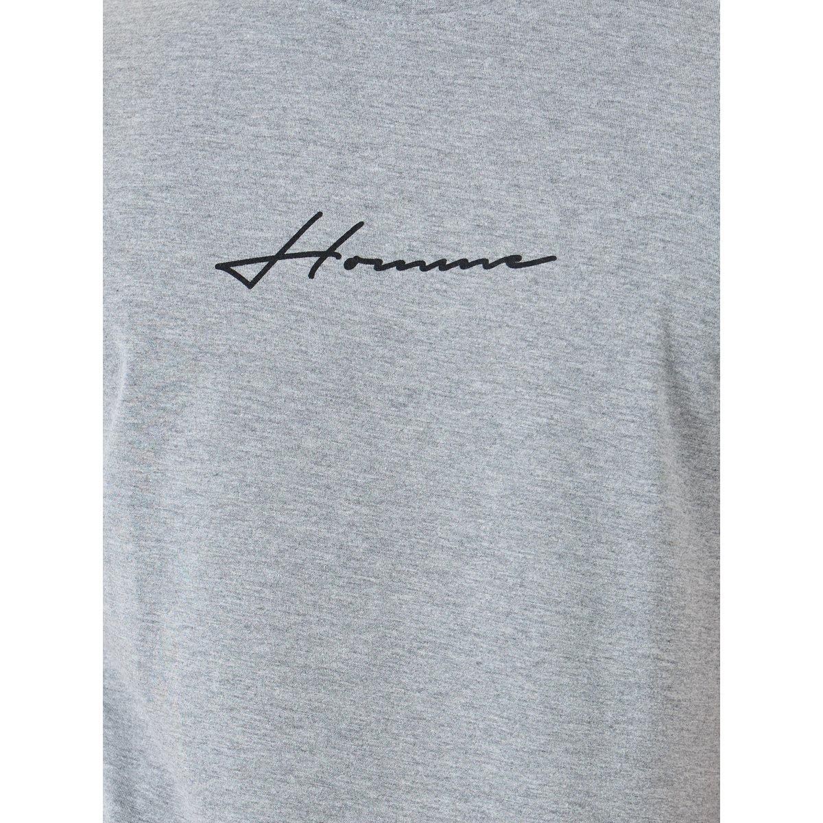 Styli Men Grey Slogan Print Crew Neck T-Shirt-men-clothing-tshirtsandpolos-tshirts-image-3