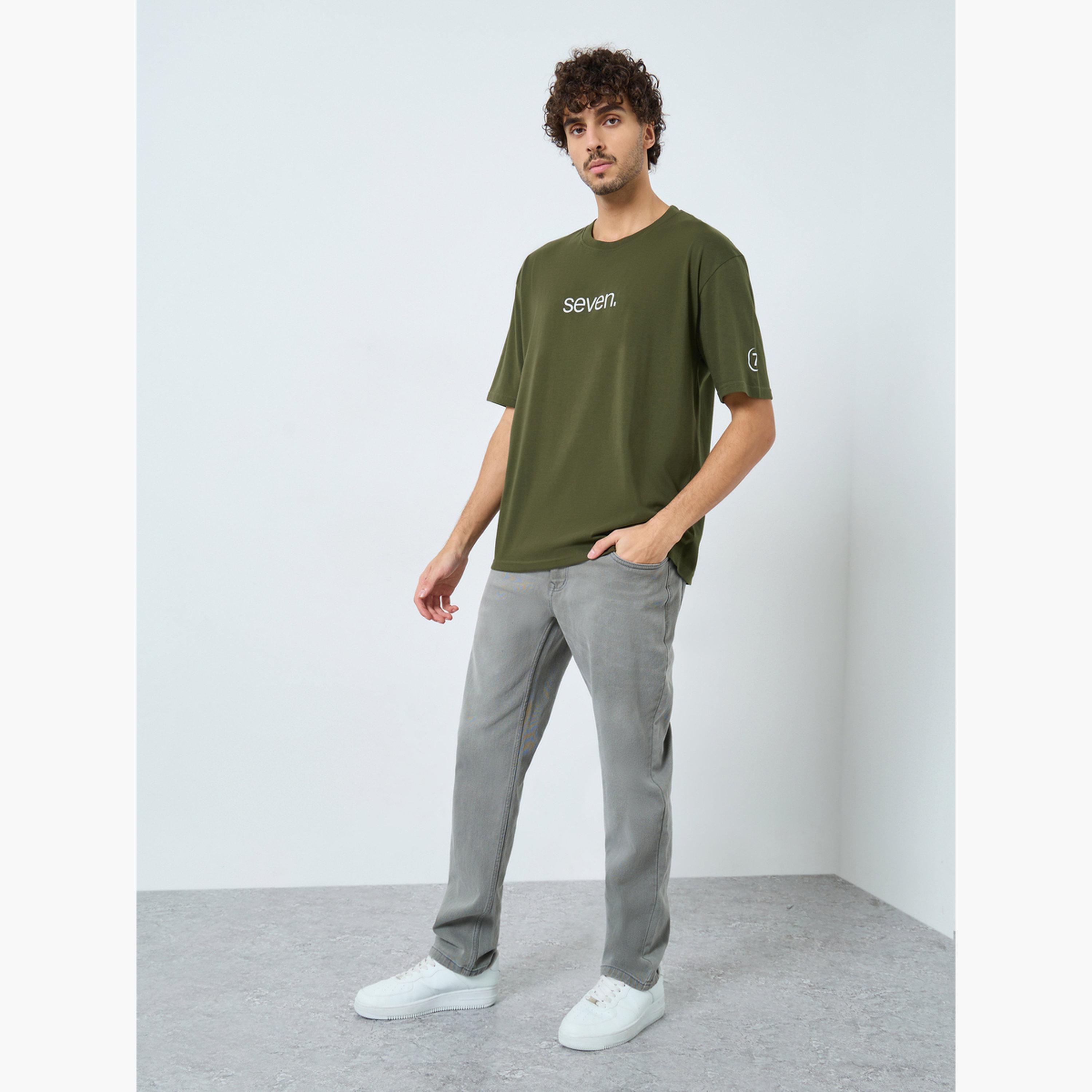 Styli Men Slogan Print Oversized T-Shirt-men-clothing-tshirtsandpolos-tshirts-image-2