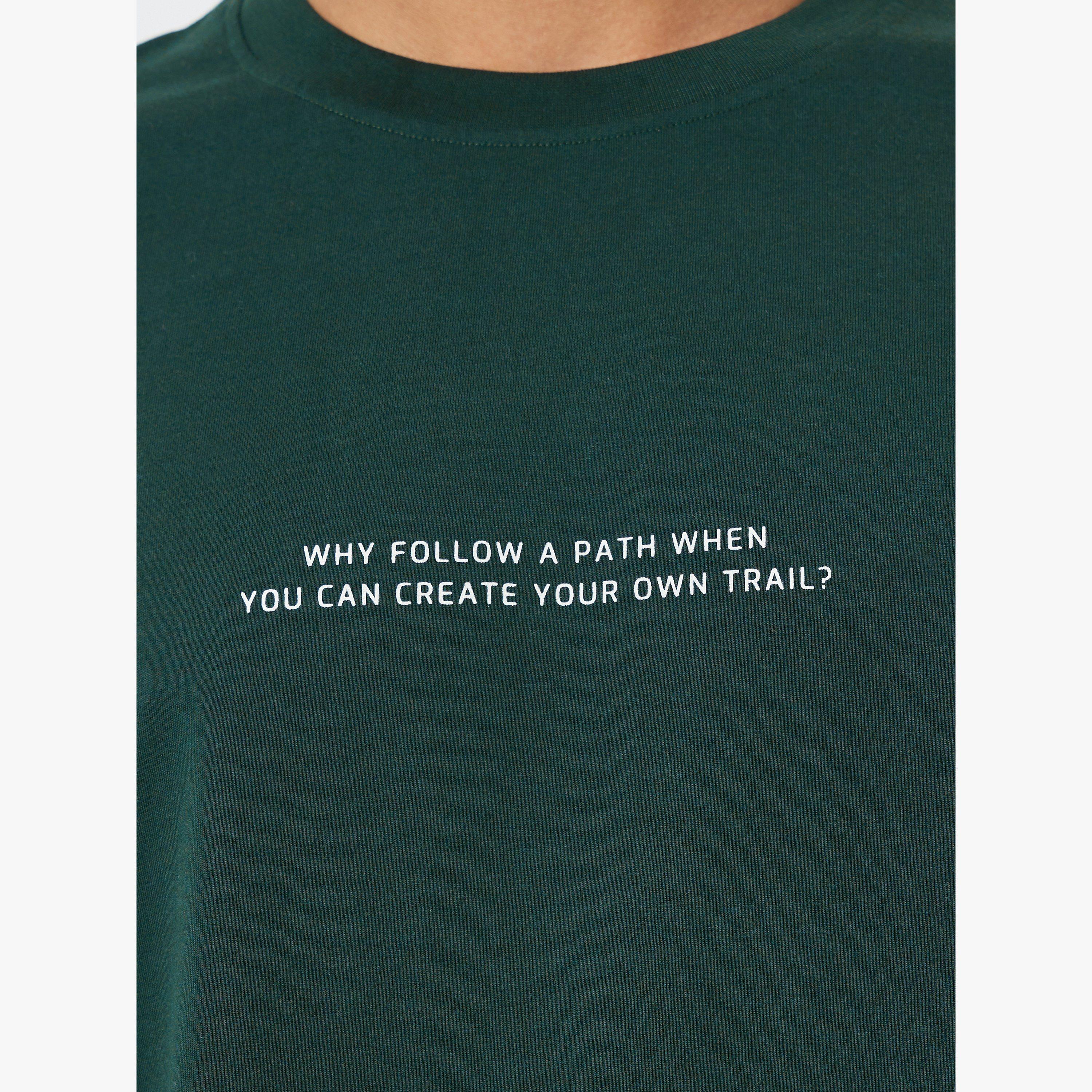 Styli Men Green Slogan Print Oversized T-Shirt-men-clothing-tshirtsandpolos-tshirts-image-4