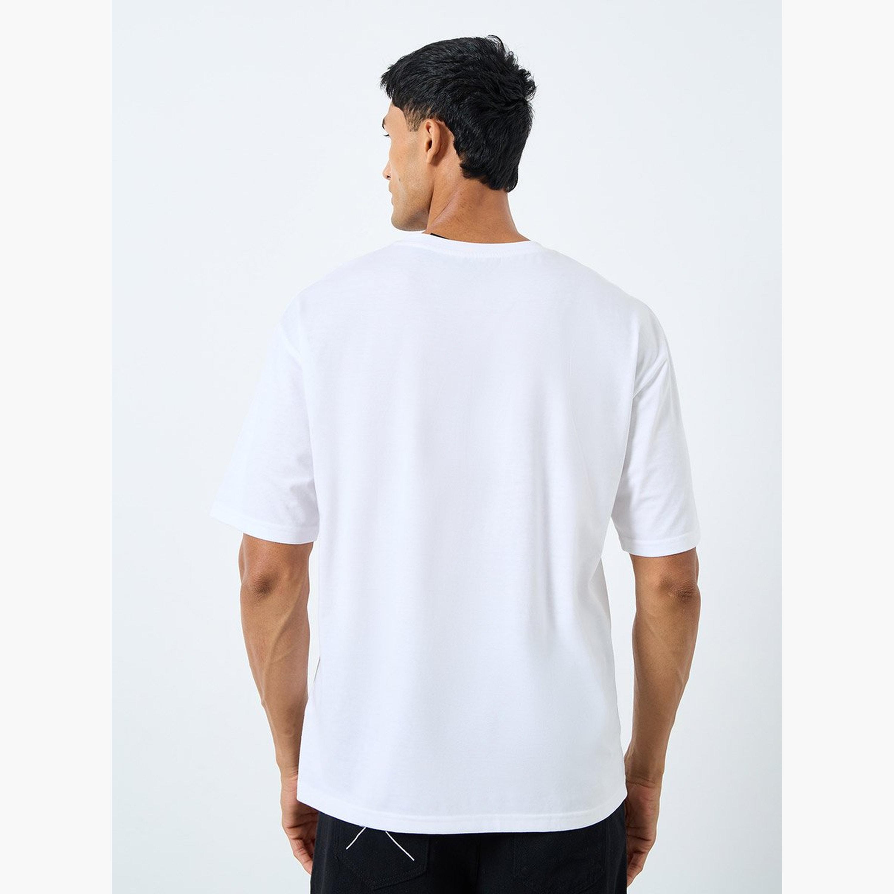 Styli Oversized Minimal Print Crew Neck T-Shirt-men-clothing-tshirtsandpolos-tshirts-image-4