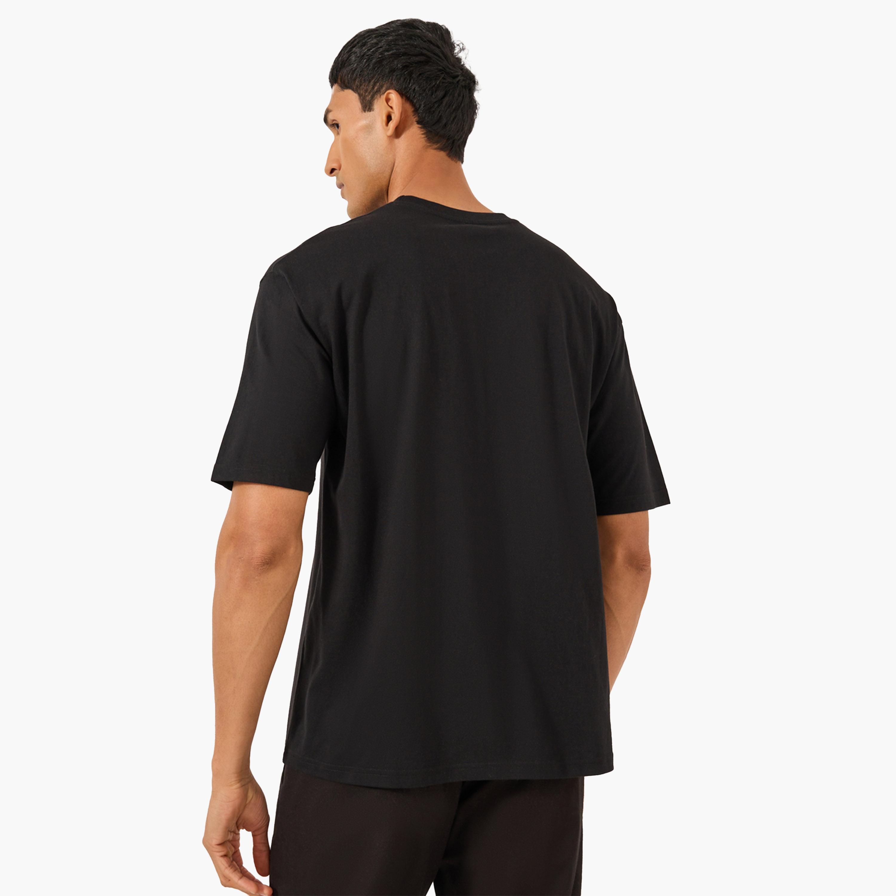 Styli Text Foil Print Crew Neck Oversized T-Shirt-men-clothing-tshirtsandpolos-tshirts-image-4