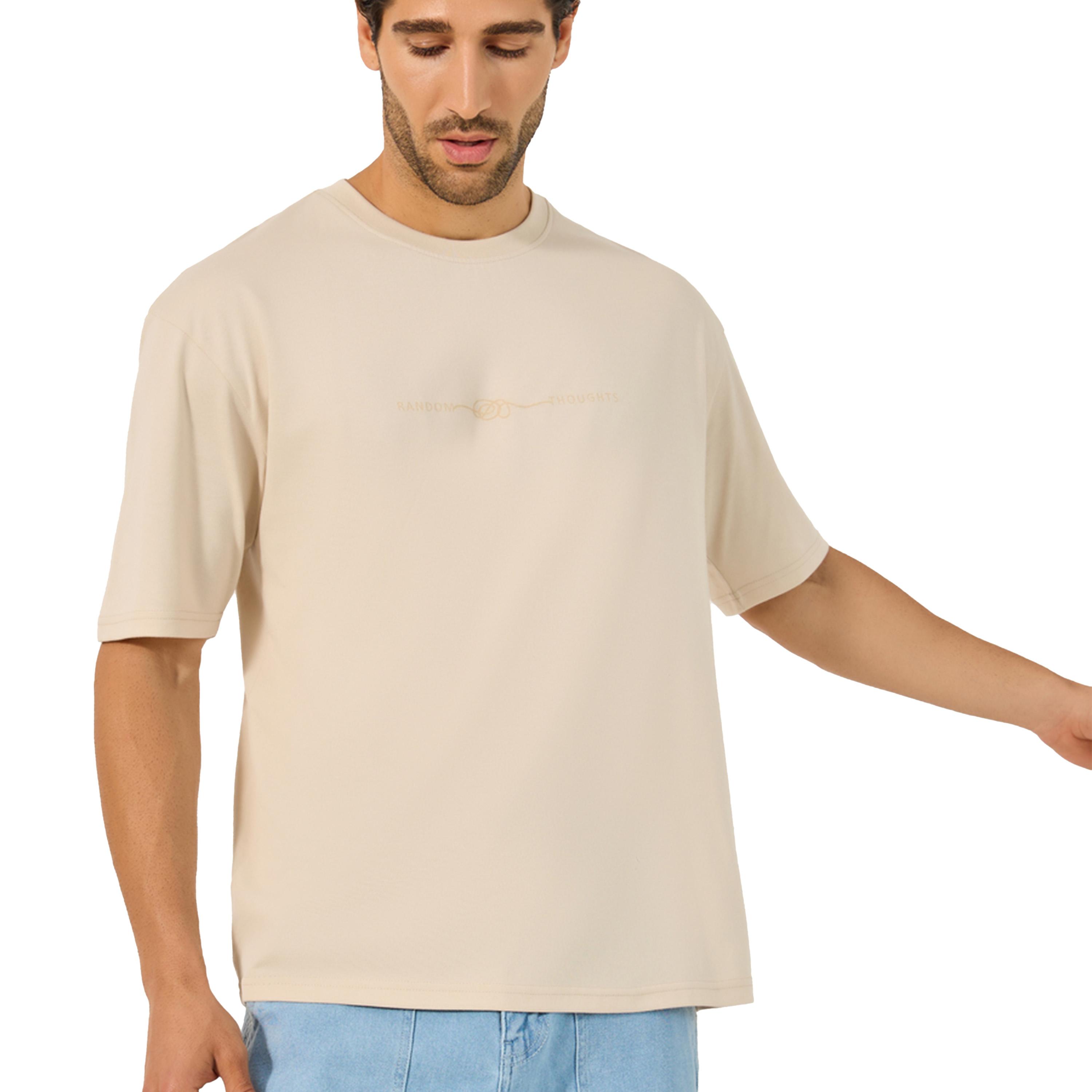 ستايلي -  تي شيرت مقاس كبيربرقبة دائرية وطبعة شعار-men-clothing-tshirtsandpolos-tshirts-image-3