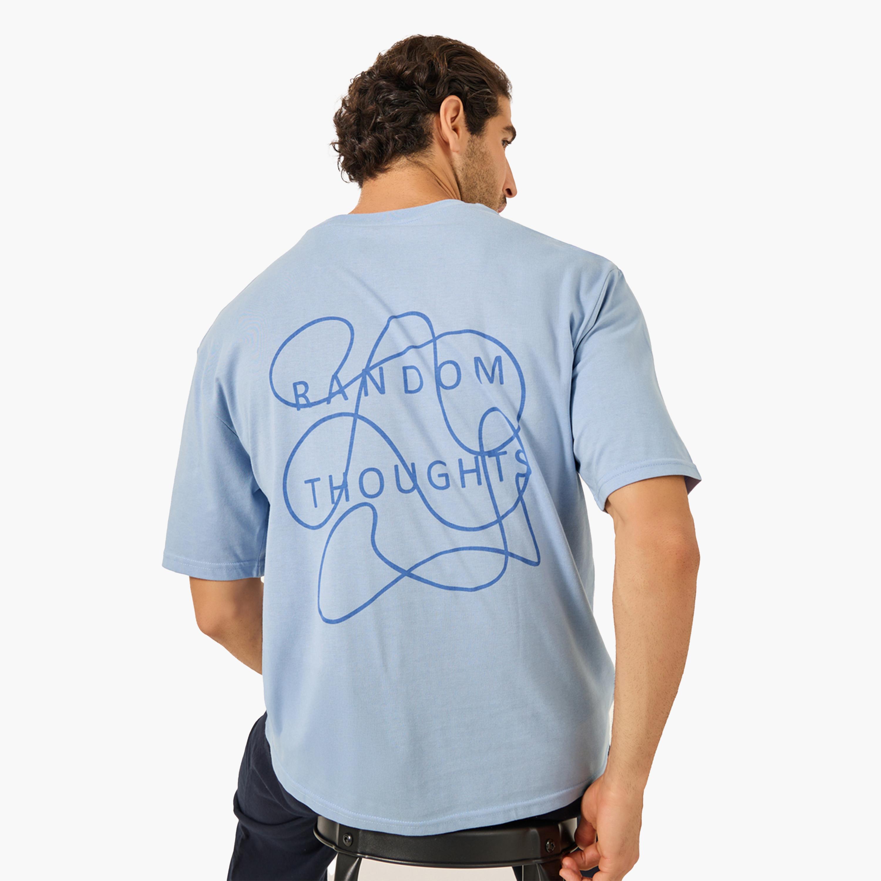 Styli Slogan Print Round Neck Oversized T-Shirt-men-clothing-tshirtsandpolos-tshirts-image-3