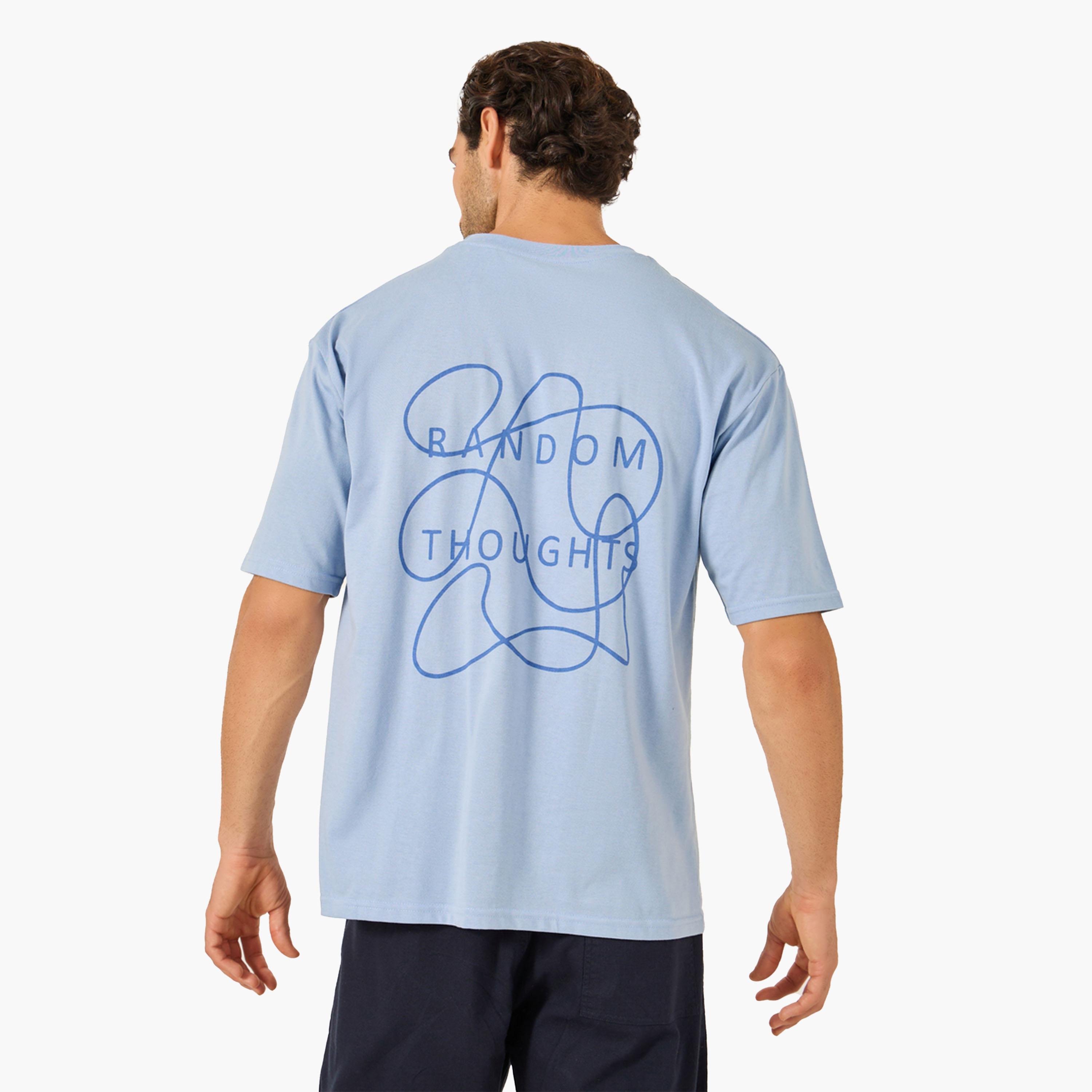 Styli Slogan Print Round Neck Oversized T-Shirt-men-clothing-tshirtsandpolos-tshirts-image-5