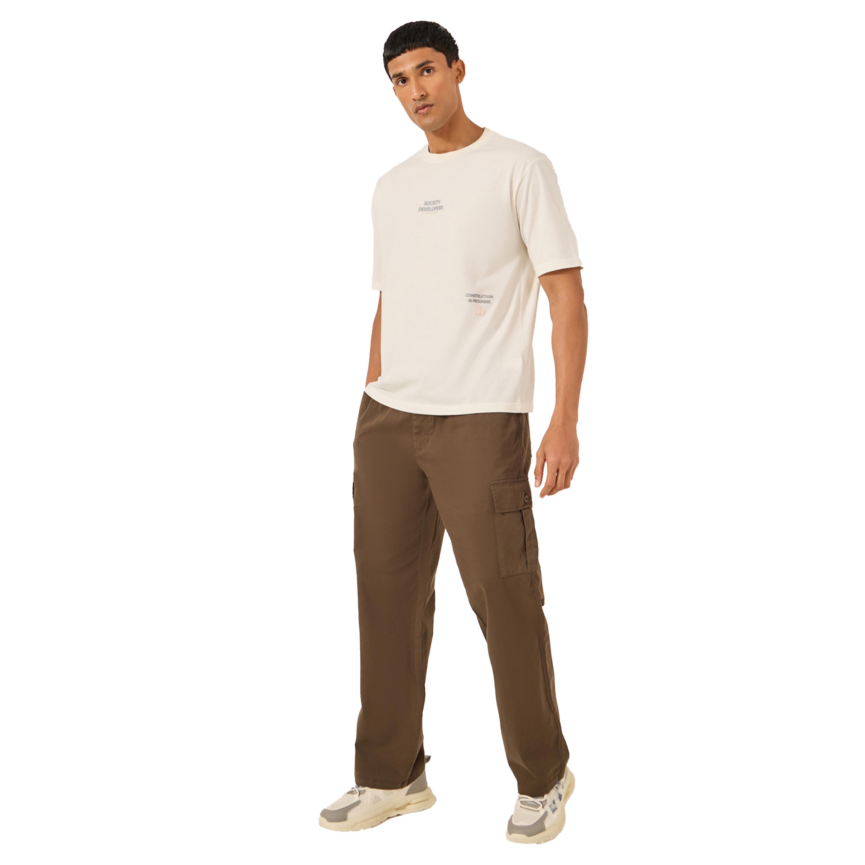 ستايلي -  تي شيرت مقاس كبيرمطبوع عليه شعار من الأمام والخلف-men-clothing-tshirtsandpolos-tshirts-image-3