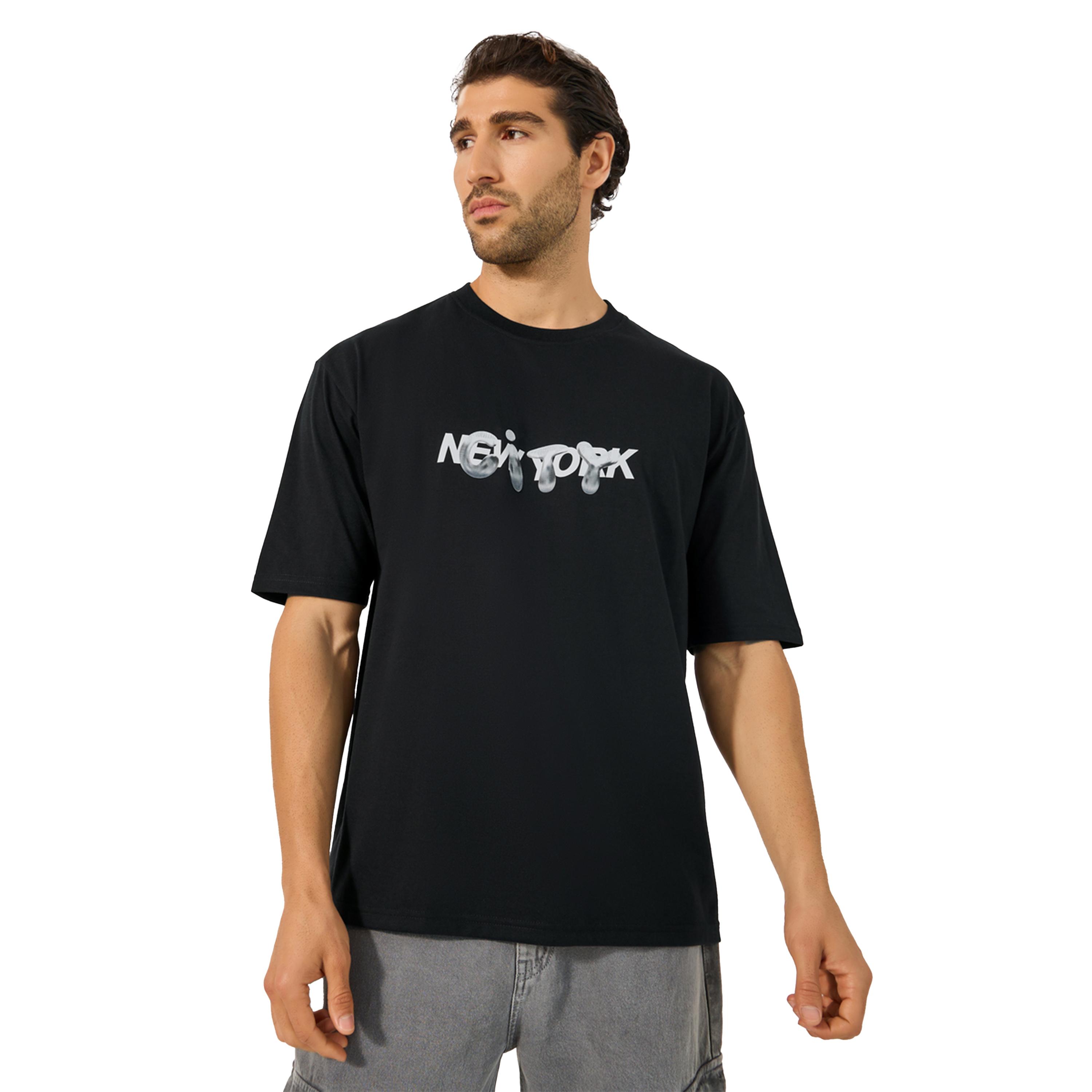 Styli Typography Print Short Sleeve Oversized T-Shirt-men-clothing-tshirtsandpolos-tshirts-image-1