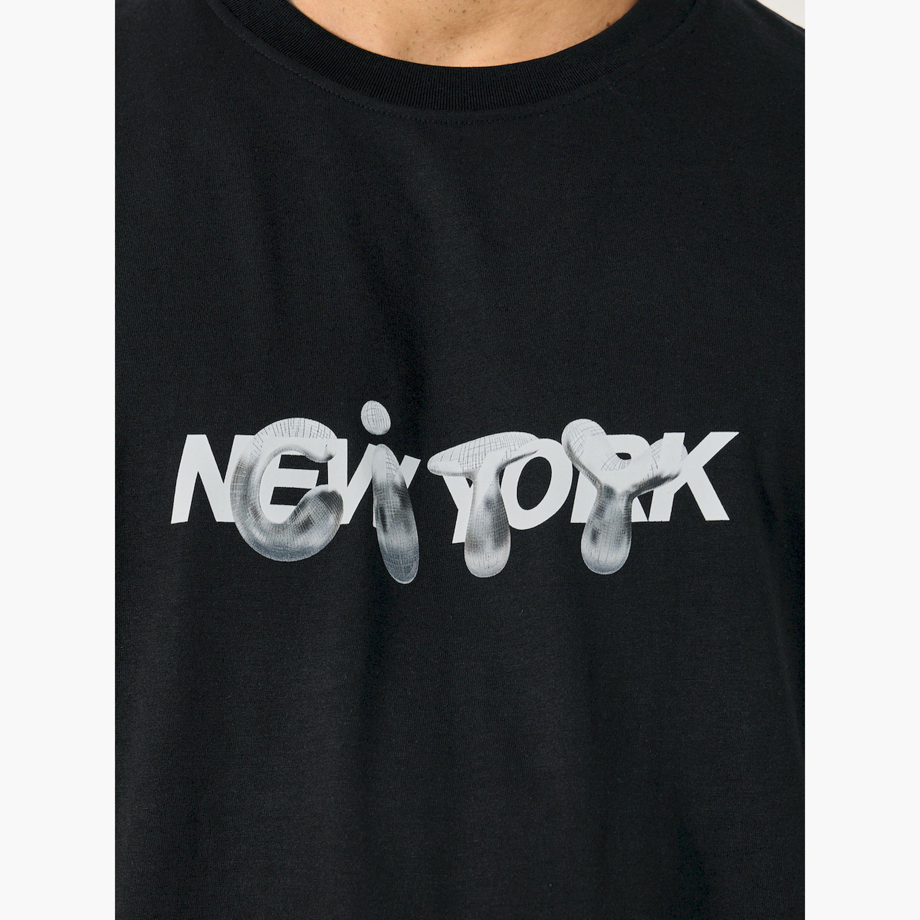 Styli Typography Print Short Sleeve Oversized T-Shirt-men-clothing-tshirtsandpolos-tshirts-image-3