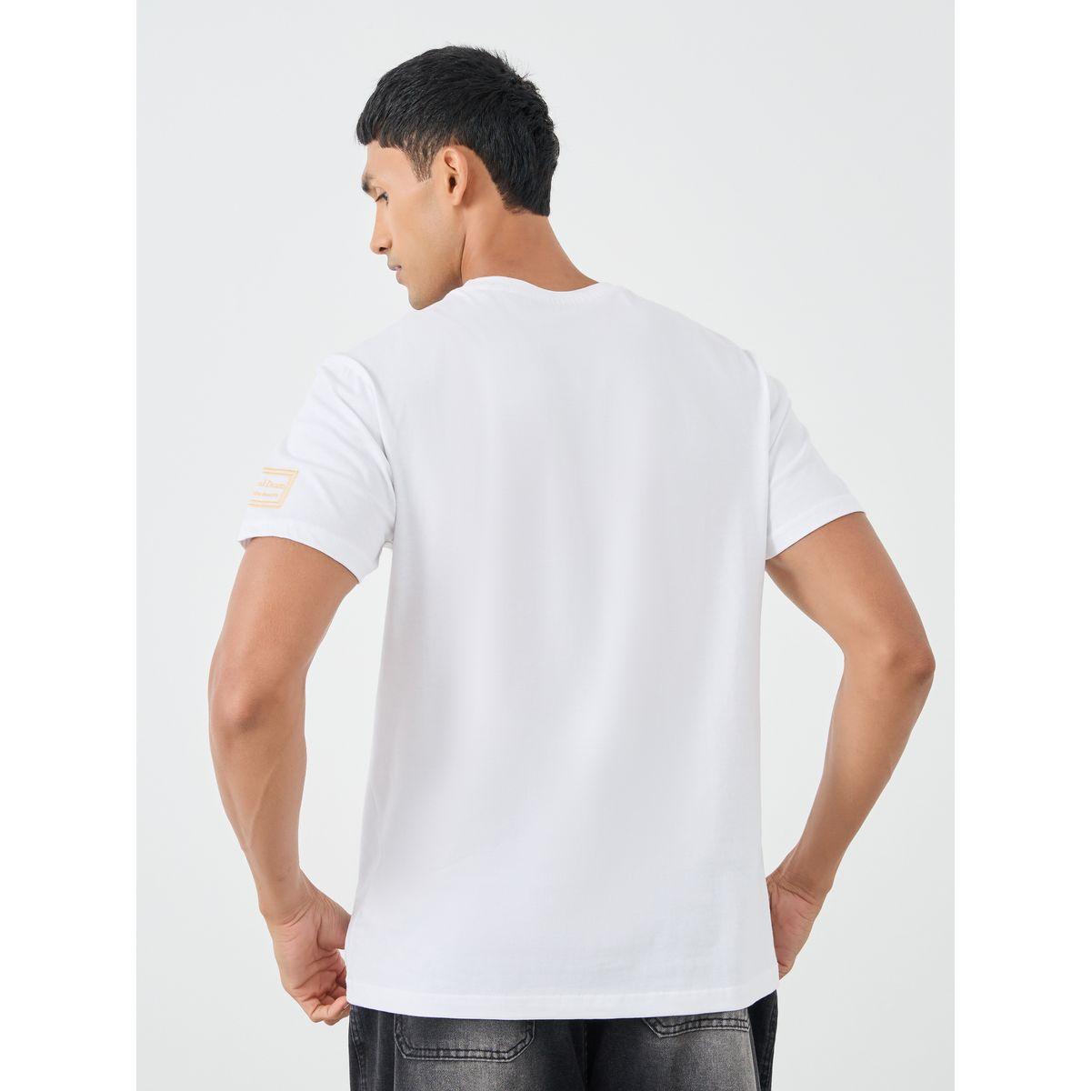 تيشيرت جيرسيه بقصة عادية ومزين بشارة-men-clothing-tshirtsandpolos-tshirts-image-4