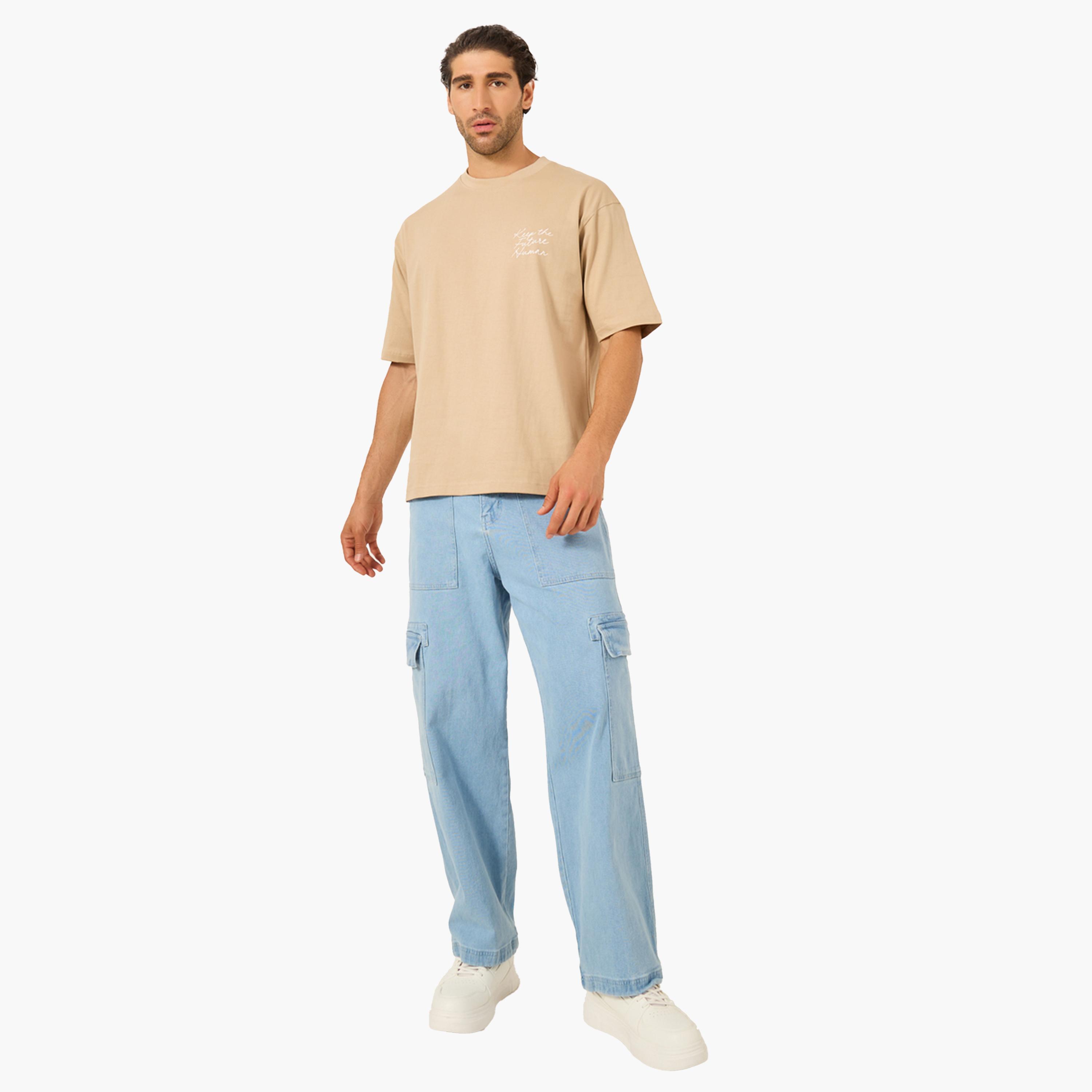 Styli Minimal Embroidered Jersey Oversized T-Shirt-men-clothing-tshirtsandpolos-tshirts-image-2