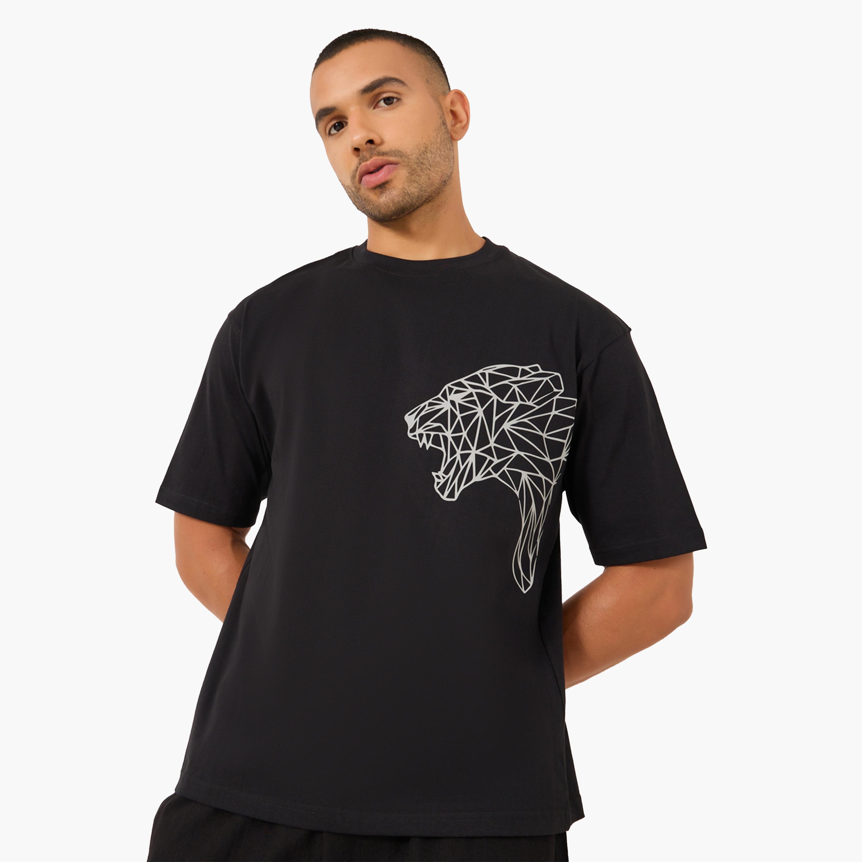 Styli Tiger Emboss Printed Jersey Oversized T-Shirt-men-clothing-tshirtsandpolos-tshirts-image-1