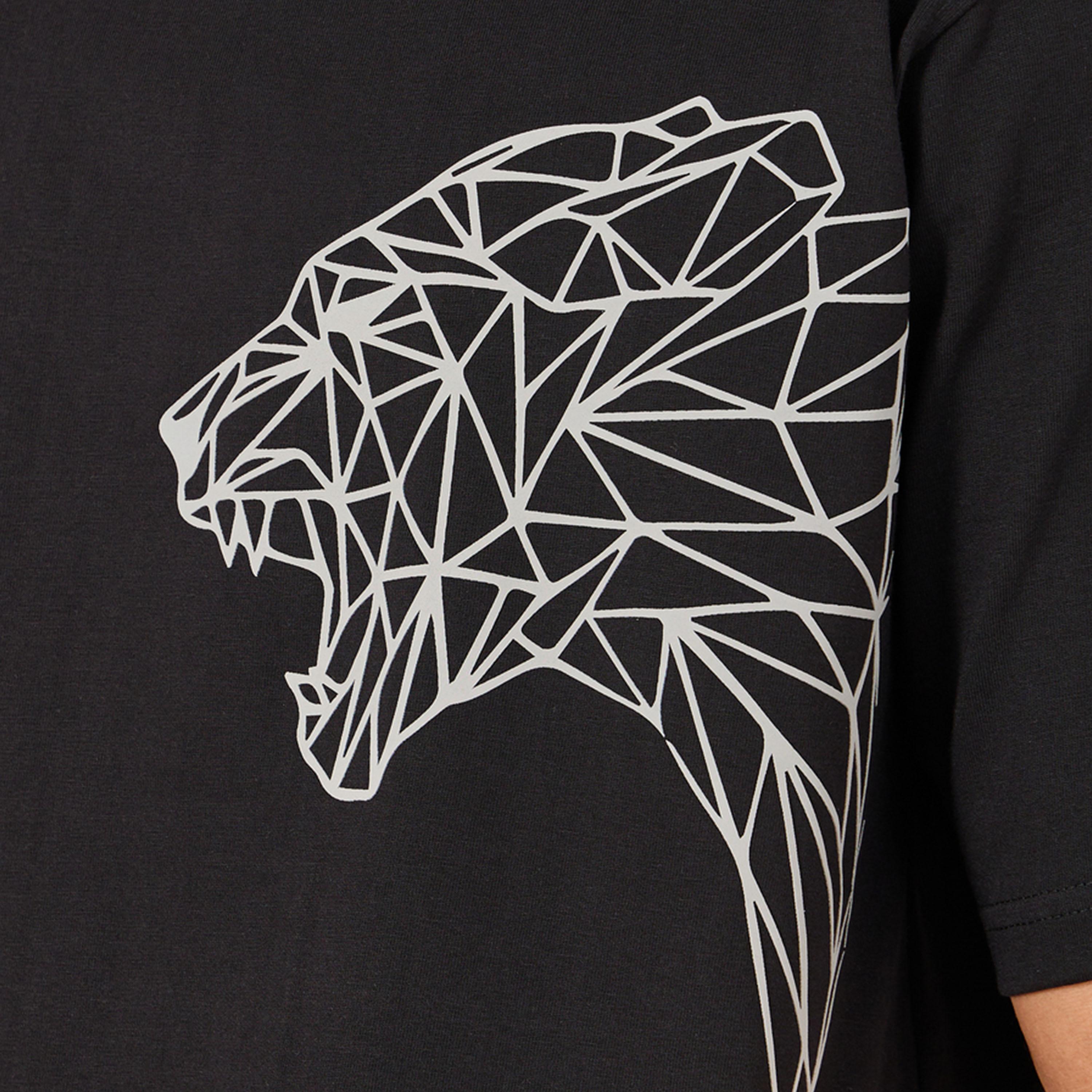 ستايلي - تي شيرت جيرسي كبير الحجم بطبعة نمر-men-clothing-tshirtsandpolos-tshirts-image-3