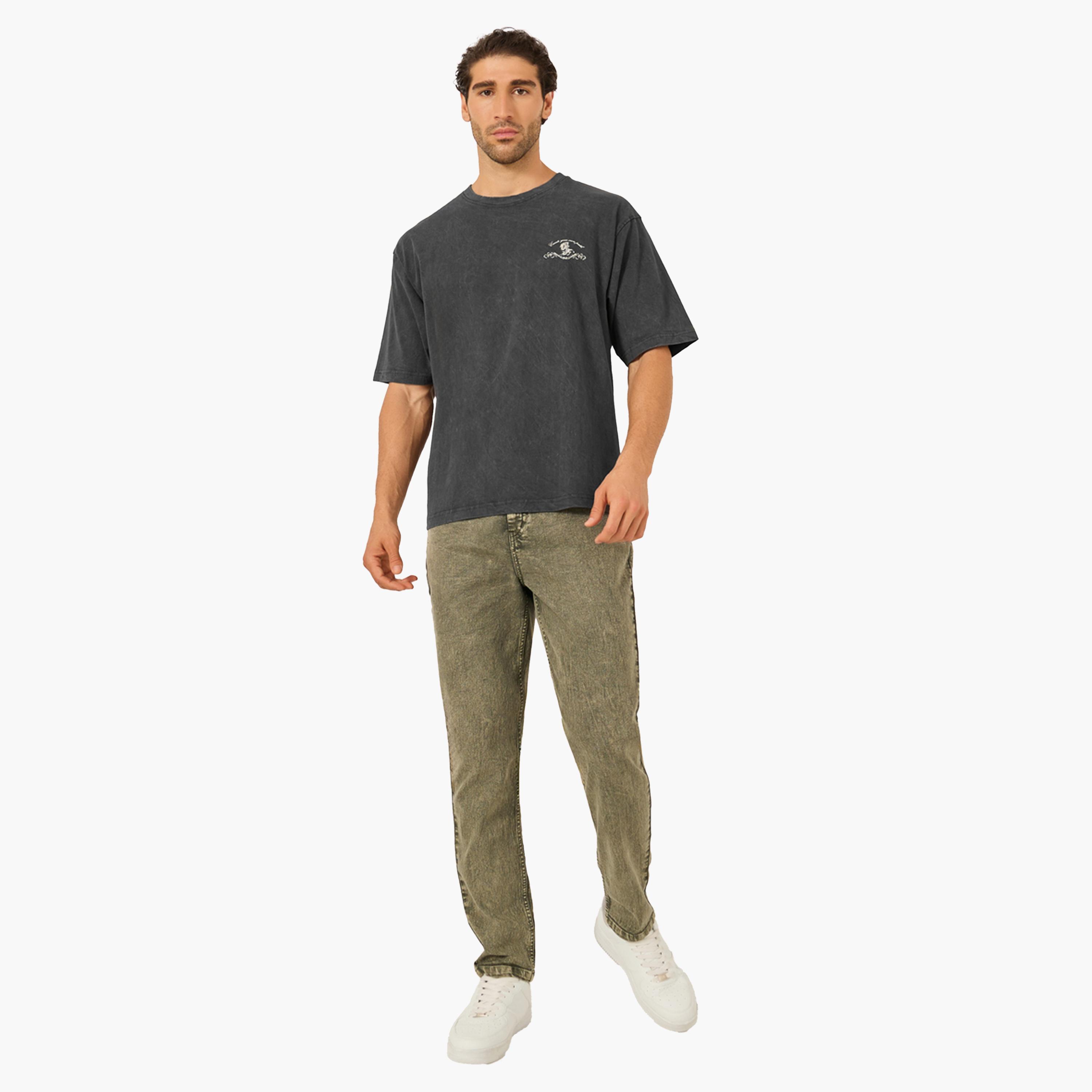 Styli Washed Graphic Print Jersey Oversized T-Shirt-men-clothing-tshirtsandpolos-tshirts-image-2