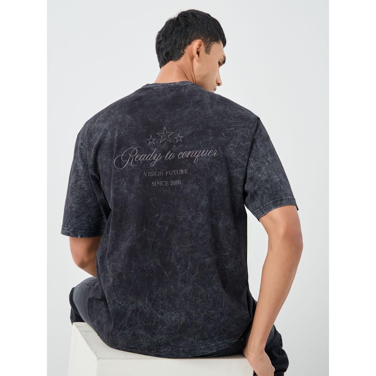 Styli Washed Embroidered Detail Heavy Jersey Oversized T-Shirt-men-clothing-tshirtsandpolos-tshirts-image-1