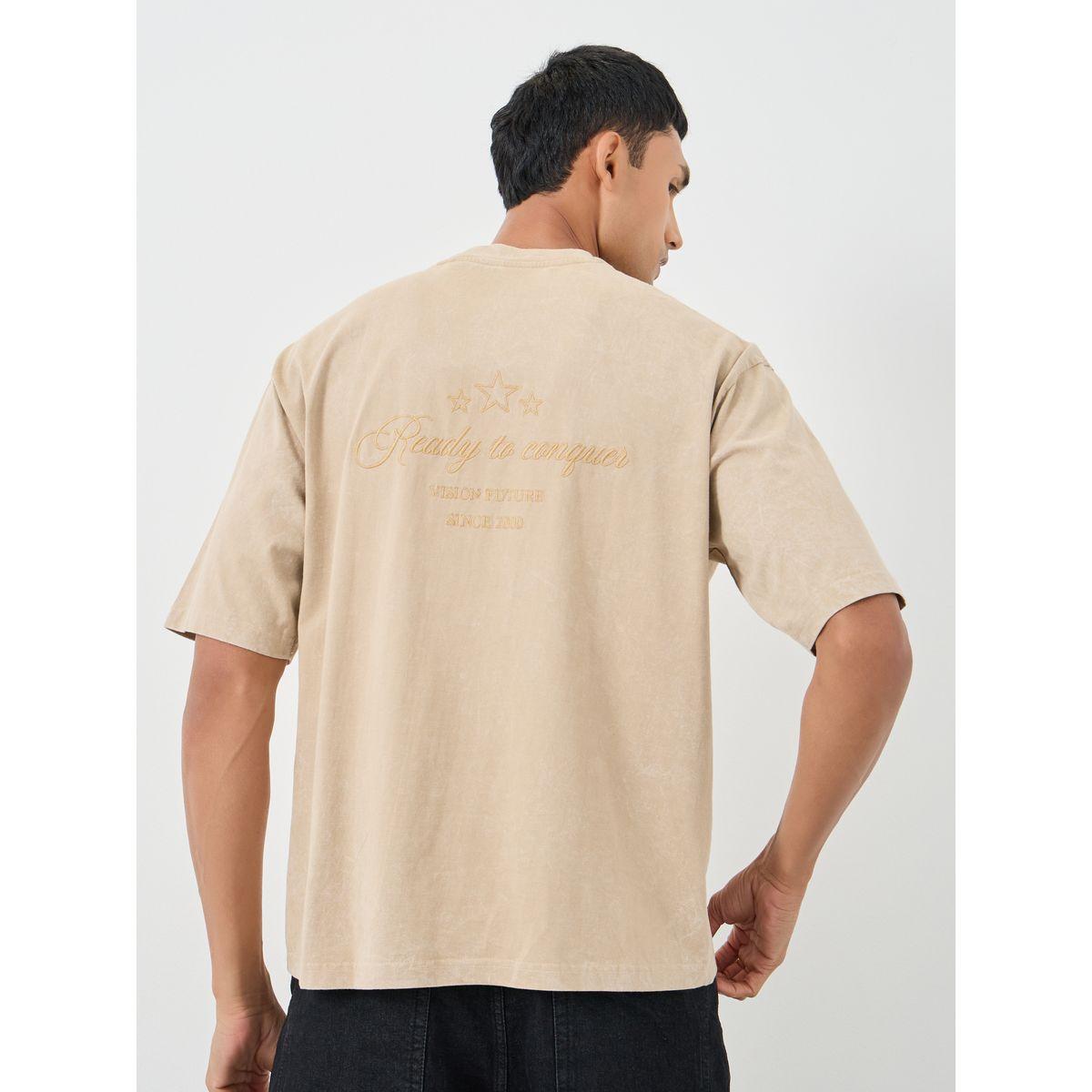 Styli Washed Embroidered Detail Heavy Jersey Oversized T-Shirt-men-clothing-tshirtsandpolos-tshirts-image-1